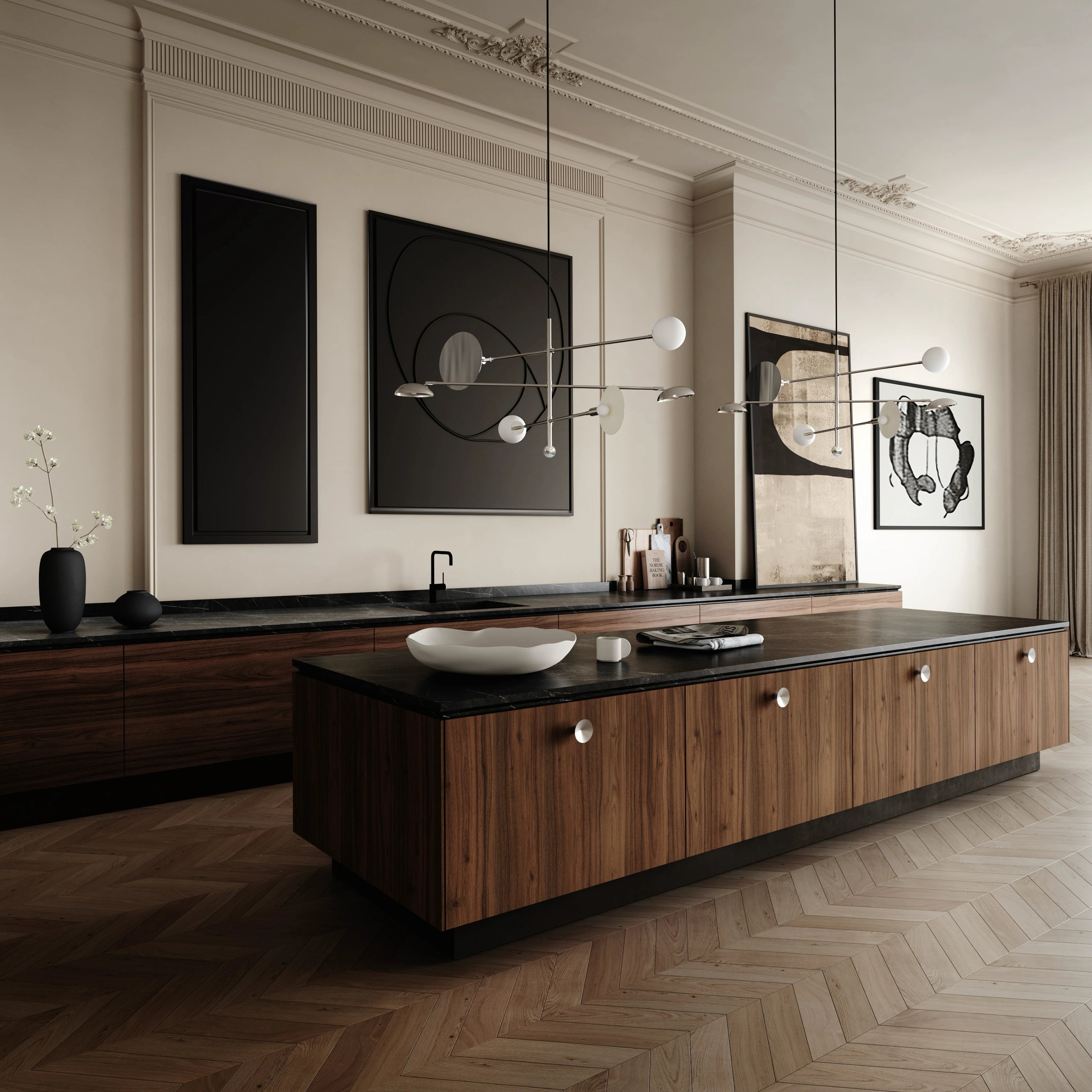 101 Copenhagen Sahn Chandelier Chrome - KANSO