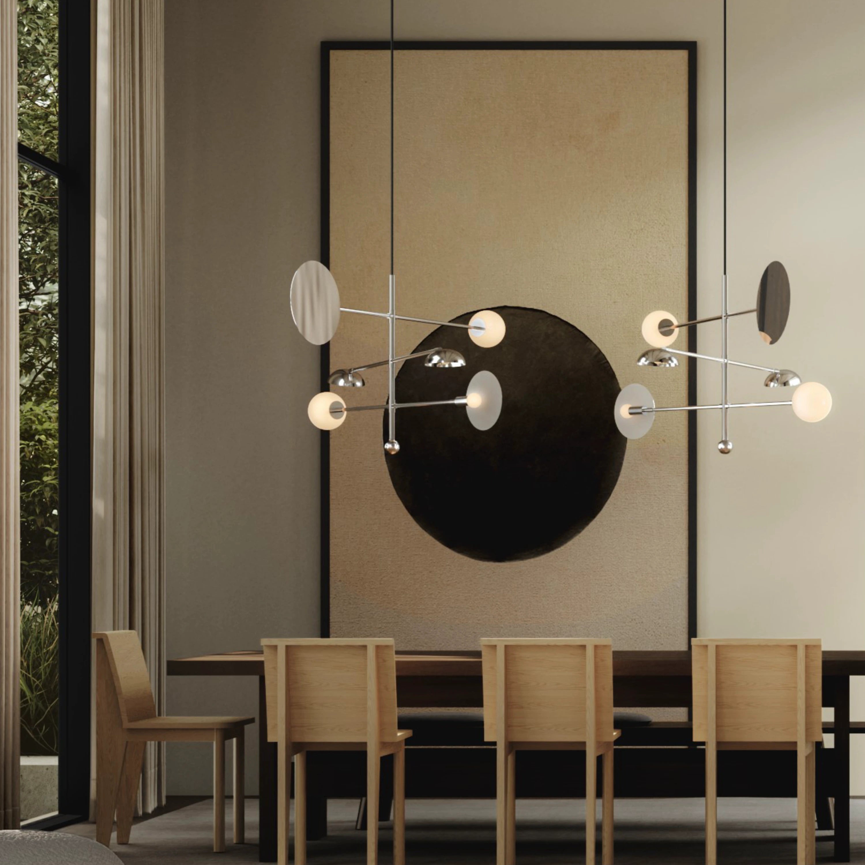 101 Copenhagen Sahn Chandelier Chrome - KANSO