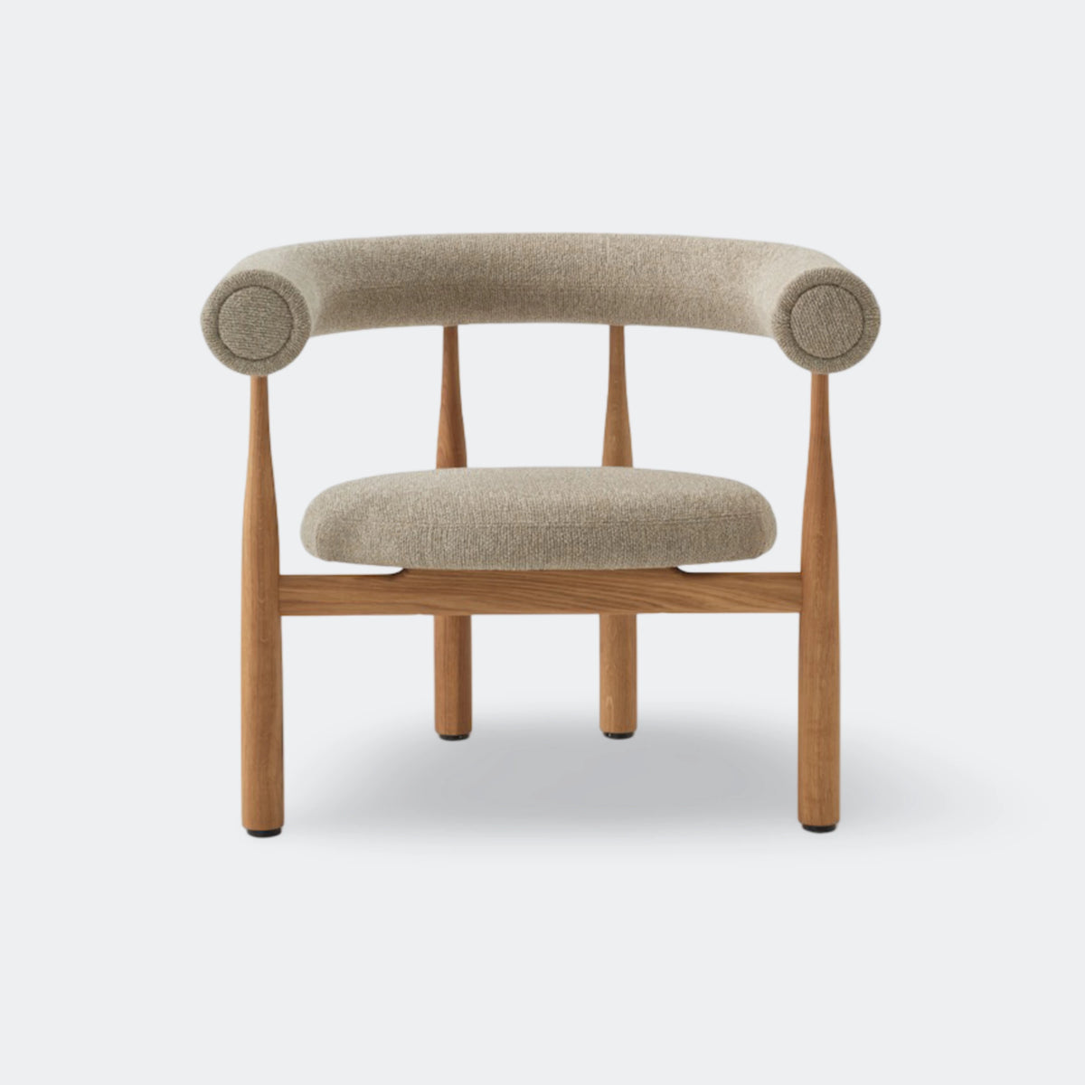 New Works Bukowski Lounge Chair Oak Moss 017#Frame & Upholstery_Oak / Moss 017