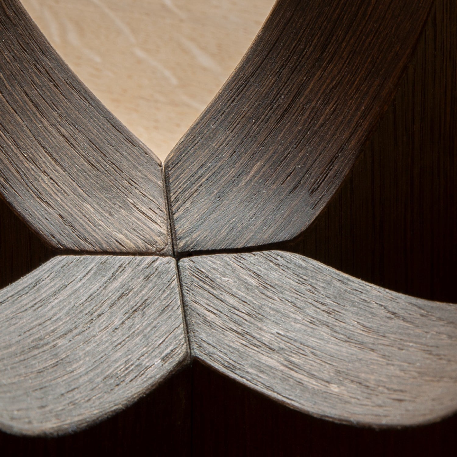 Audo Copenhagen Androgyne Dining Table 59in, Dark Stained Oak Base, Dark Stained Oak Top - KANSO