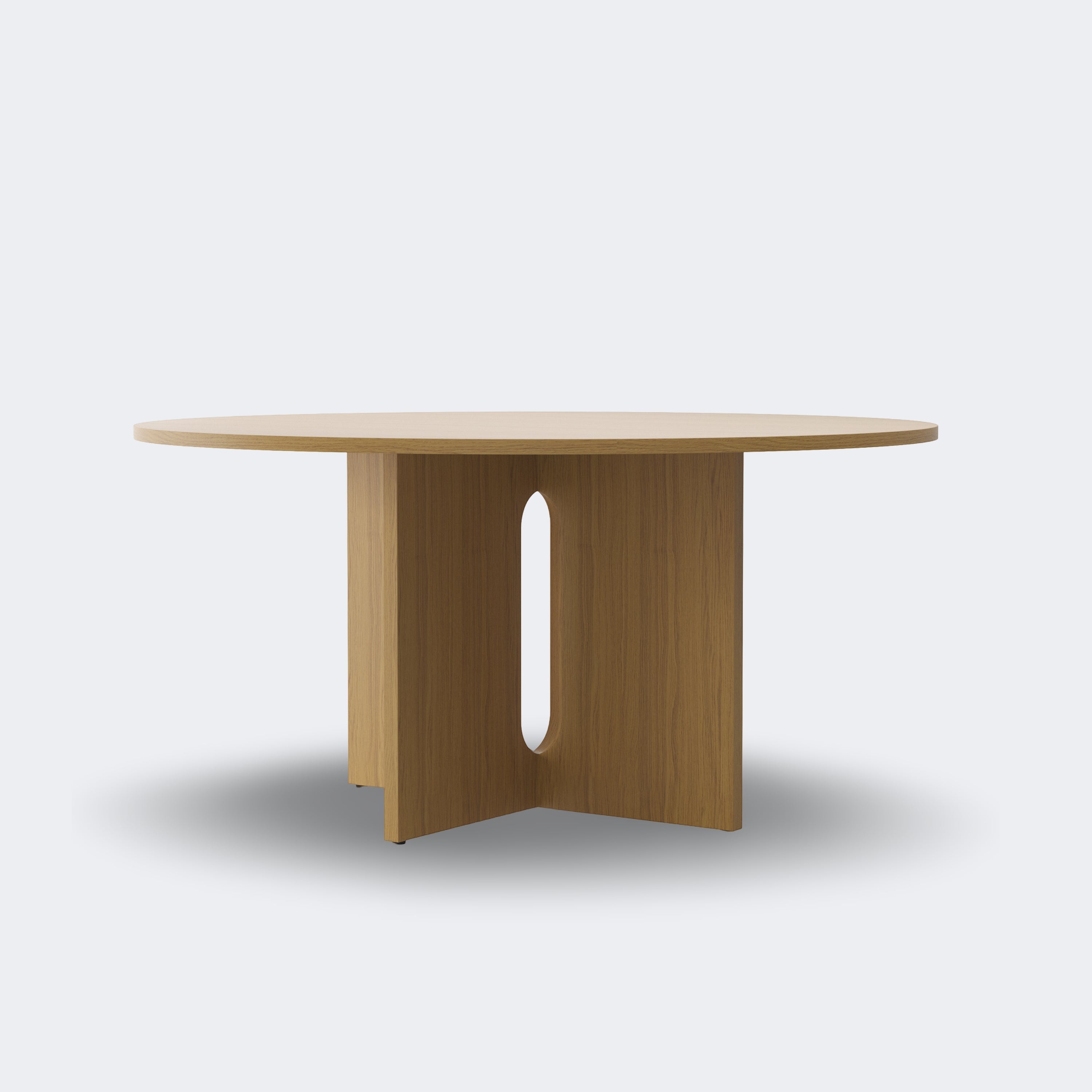 Audo Copenhagen Androgyne Dining Table 59in, Natural Oak Base, Natural Oak Top - KANSO
