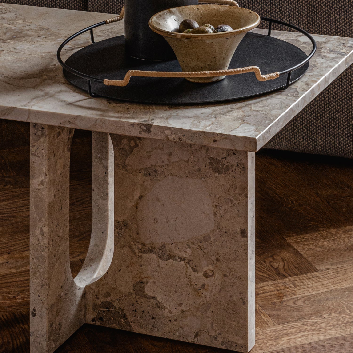 Audo Copenhagen Androgyne Lounge Table Kinus Breccia - KANSO