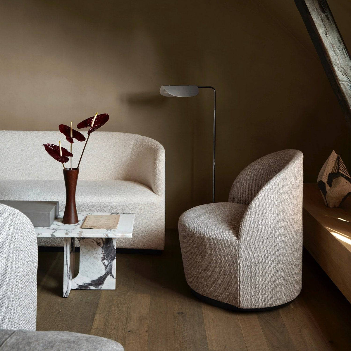 Audo Copenhagen Androgyne Lounge Table Calacatta Viola - KANSO#Base/Top_Calacatta Viola