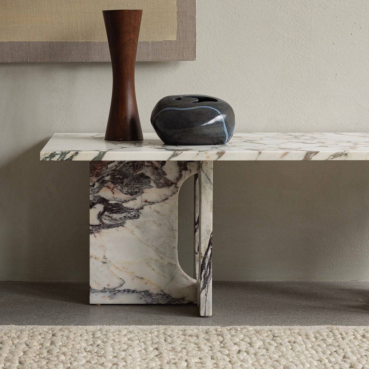 Audo Copenhagen Androgyne Lounge Table Calacatta Viola - KANSO#Base/Top_Calacatta Viola
