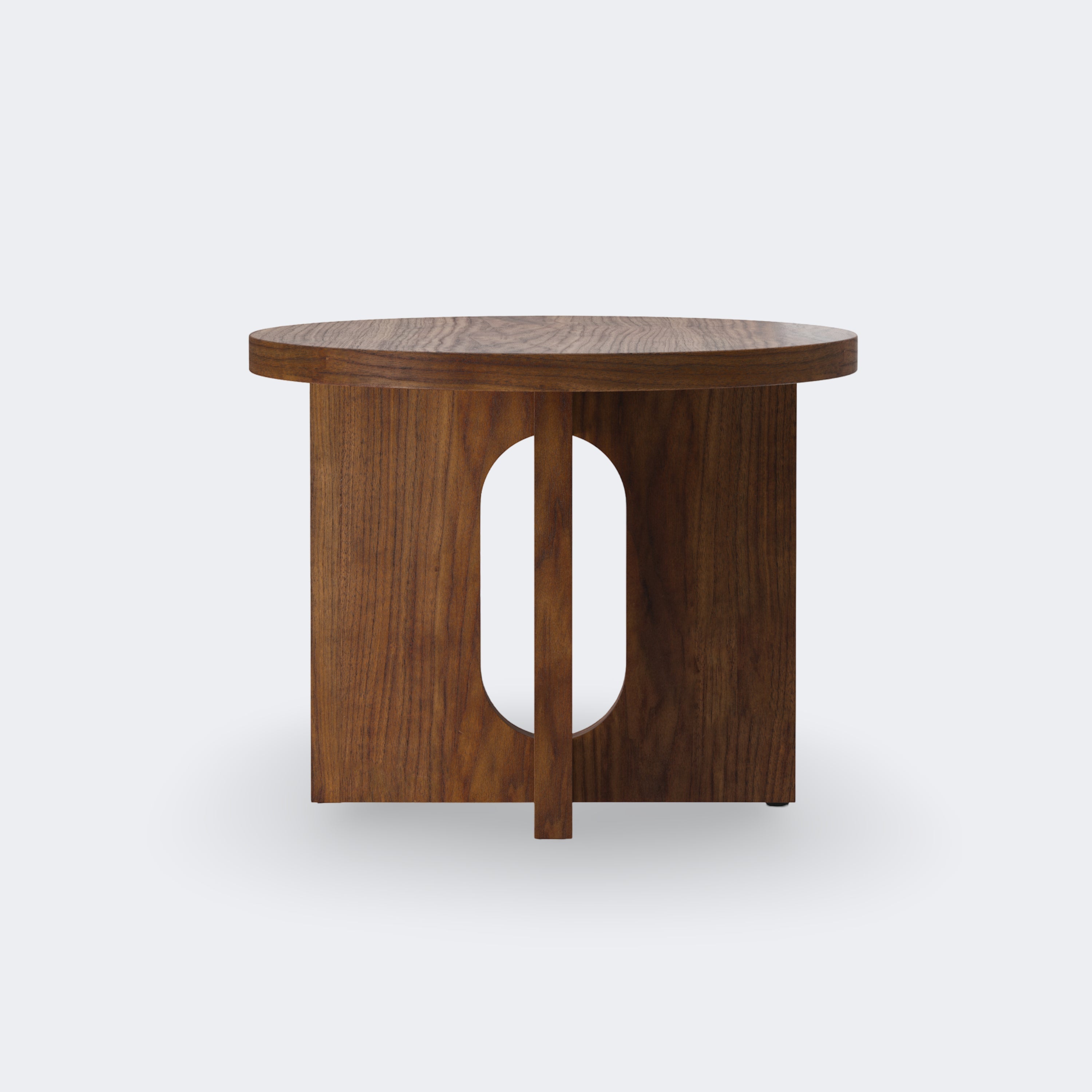 Audo Copenhagen Androgyne Side Table, 20 in. Walnut - KANSO#Select Color_Walnut