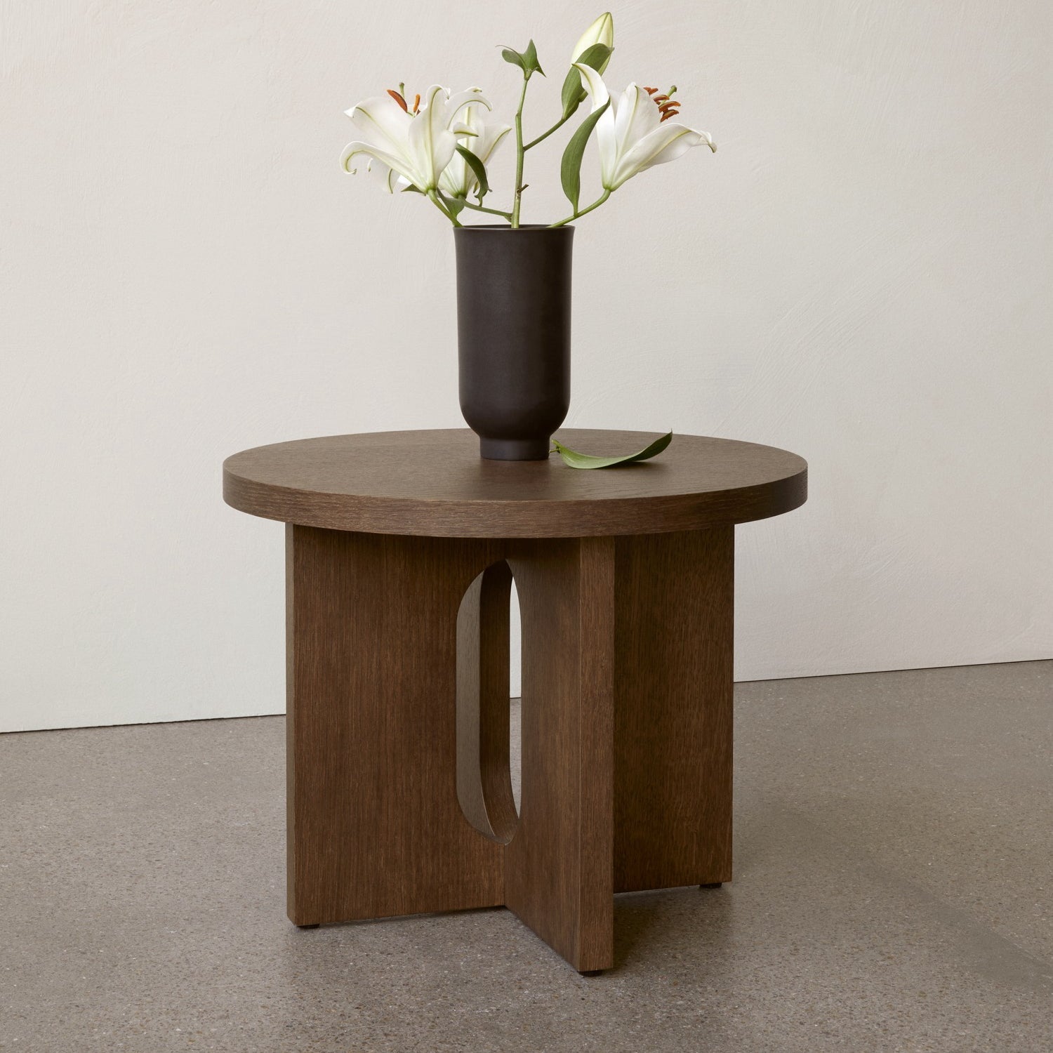 Audo Copenhagen Androgyne Side Table, 20 in. Dark Stained Oak - KANSO#Select Color_Dark Stained Oak