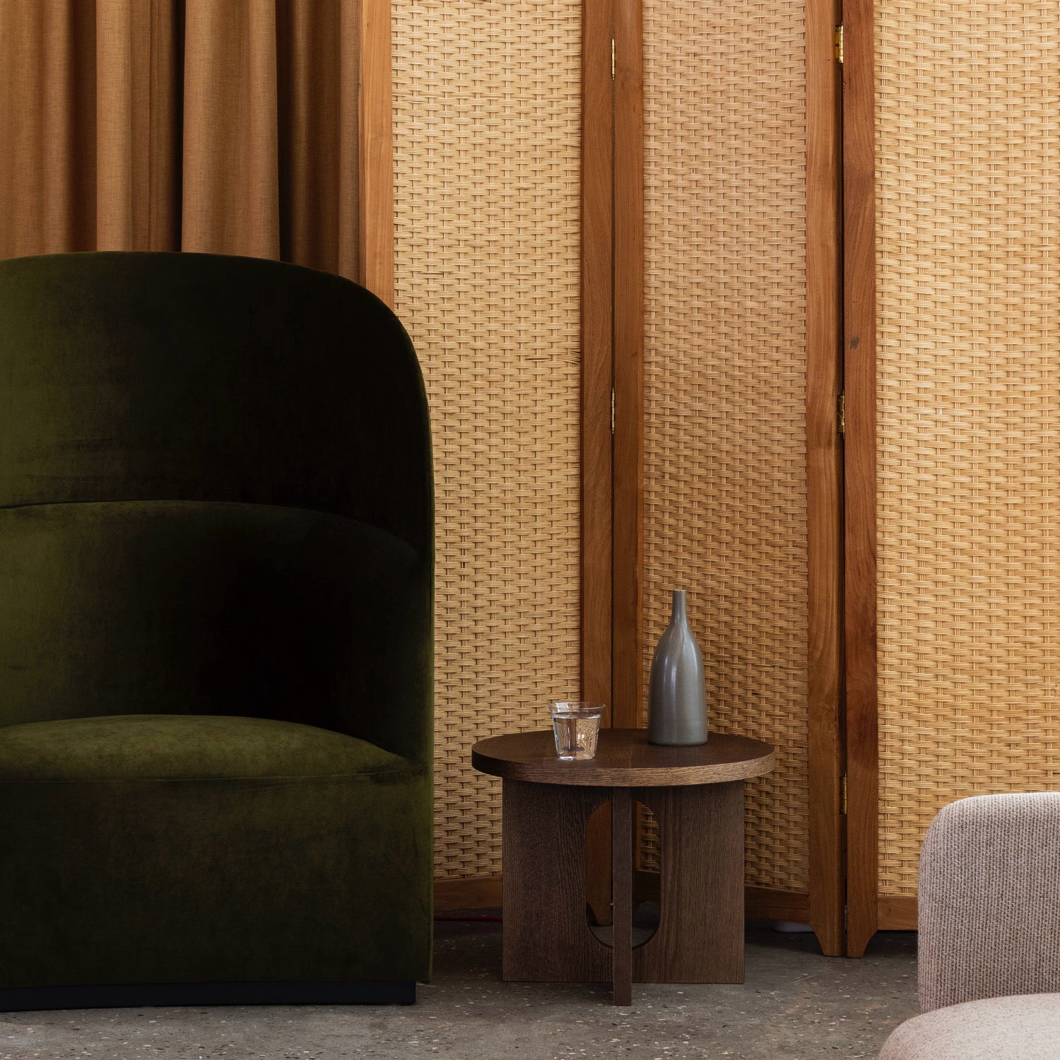 Audo Copenhagen Androgyne Side Table, 20 in. Dark Stained Oak - KANSO#Select Color_Dark Stained Oak