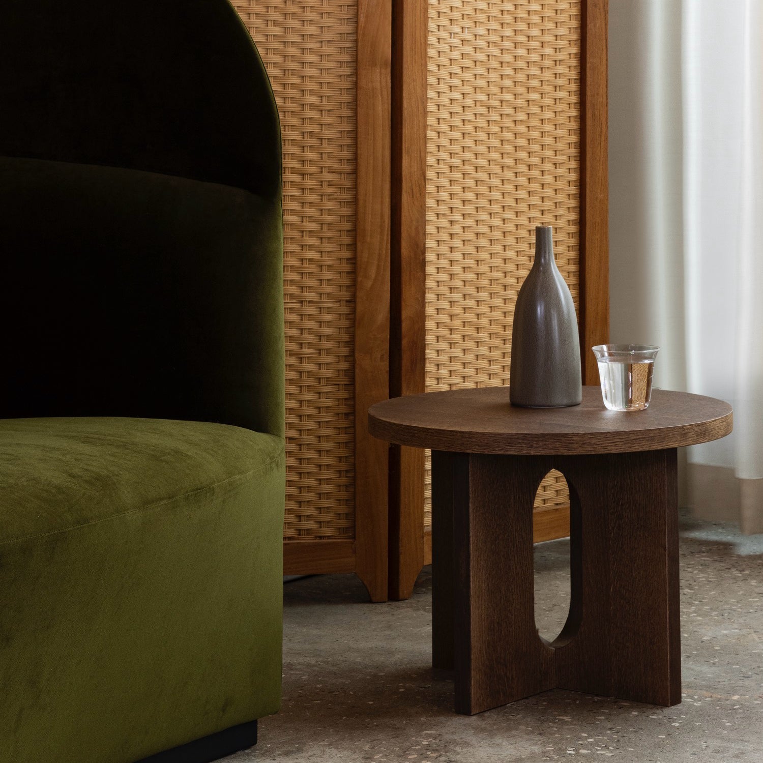 Audo Copenhagen Androgyne Side Table, 20 in. Dark Stained Oak - KANSO#Select Color_Dark Stained Oak