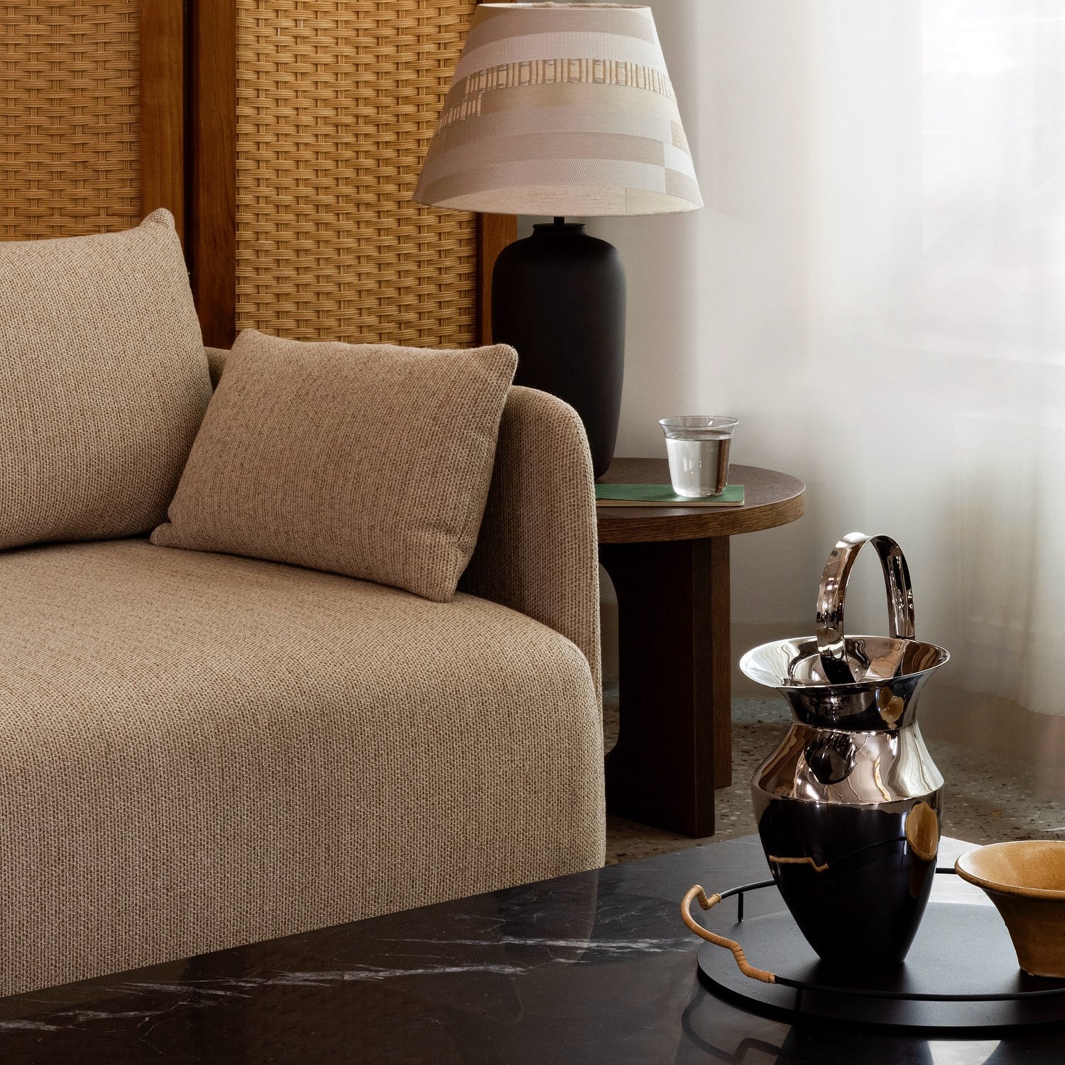 Audo Copenhagen Androgyne Side Table, 20 in. Dark Stained Oak - KANSO#Select Color_Dark Stained Oak