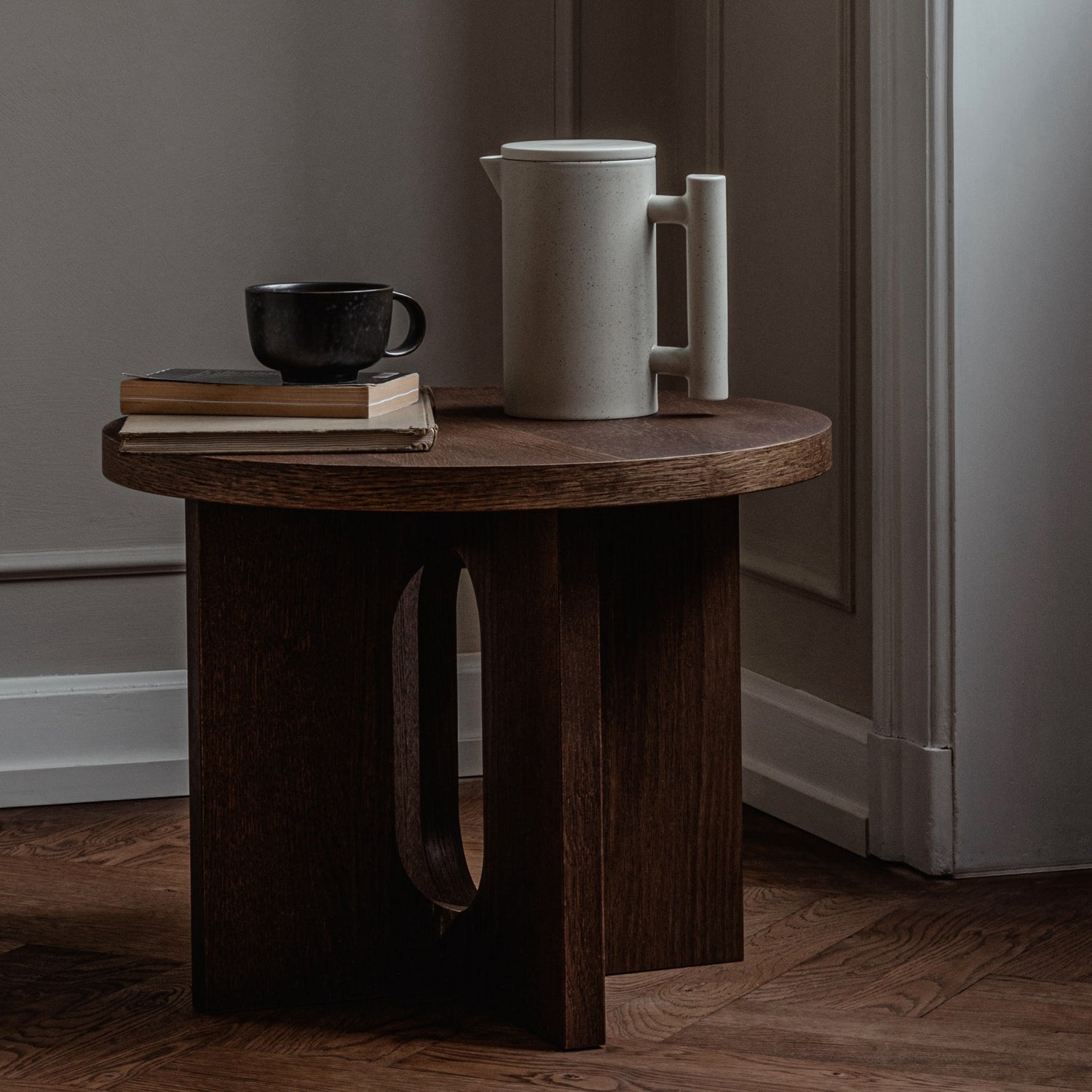 Audo Copenhagen Androgyne Side Table, 20 in. Dark Stained Oak - KANSO#Select Color_Dark Stained Oak