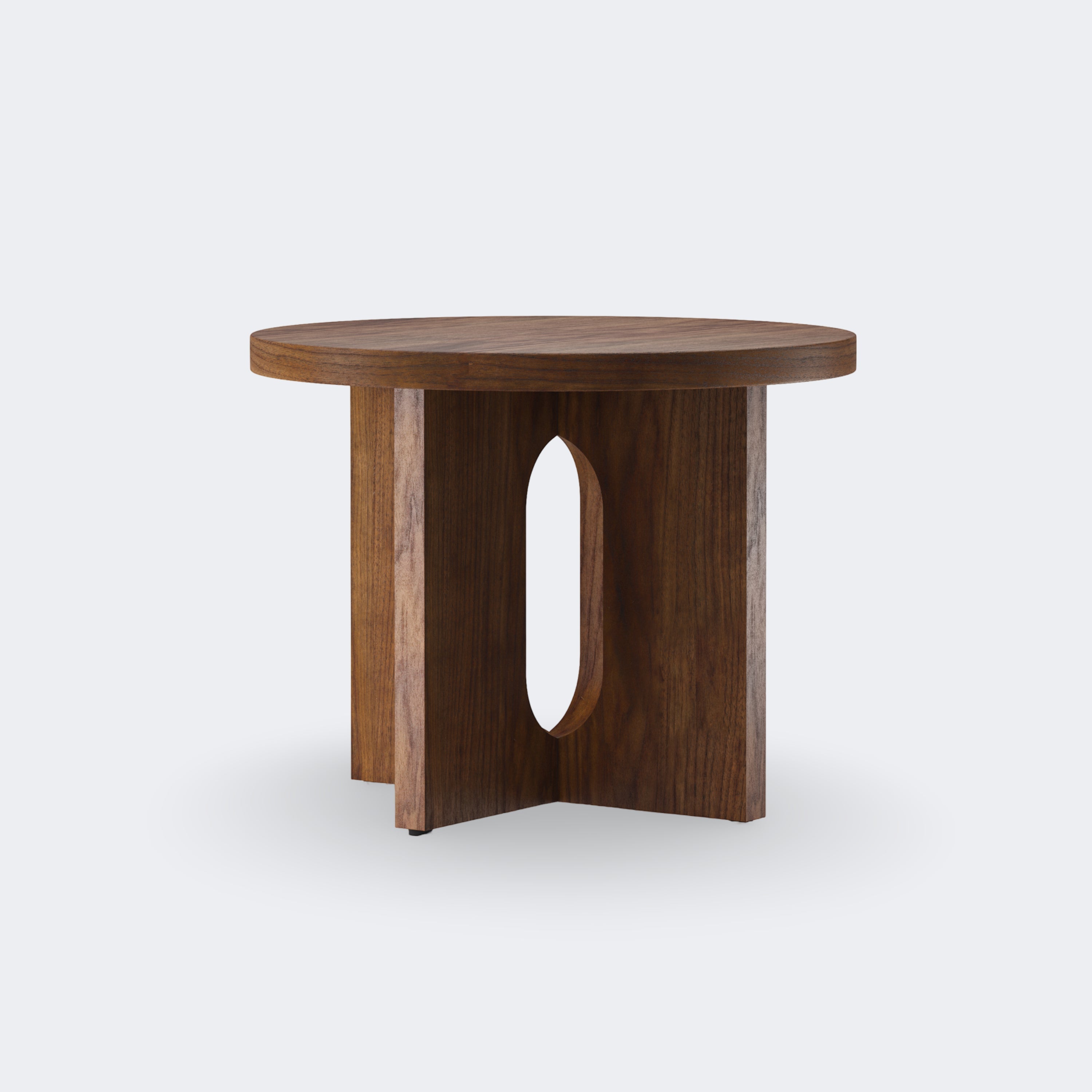 Audo Copenhagen Androgyne Side Table, 20 in. Walnut - KANSO