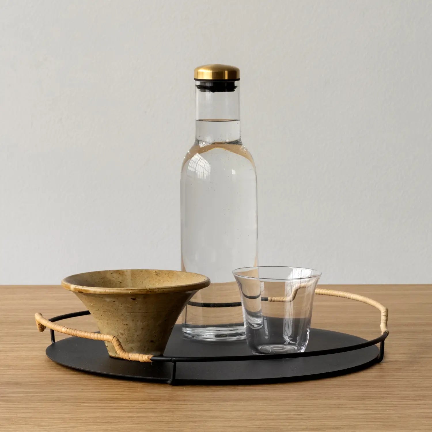 Audo Copenhagen Bottle Carafe with Brass Lid - KANSO