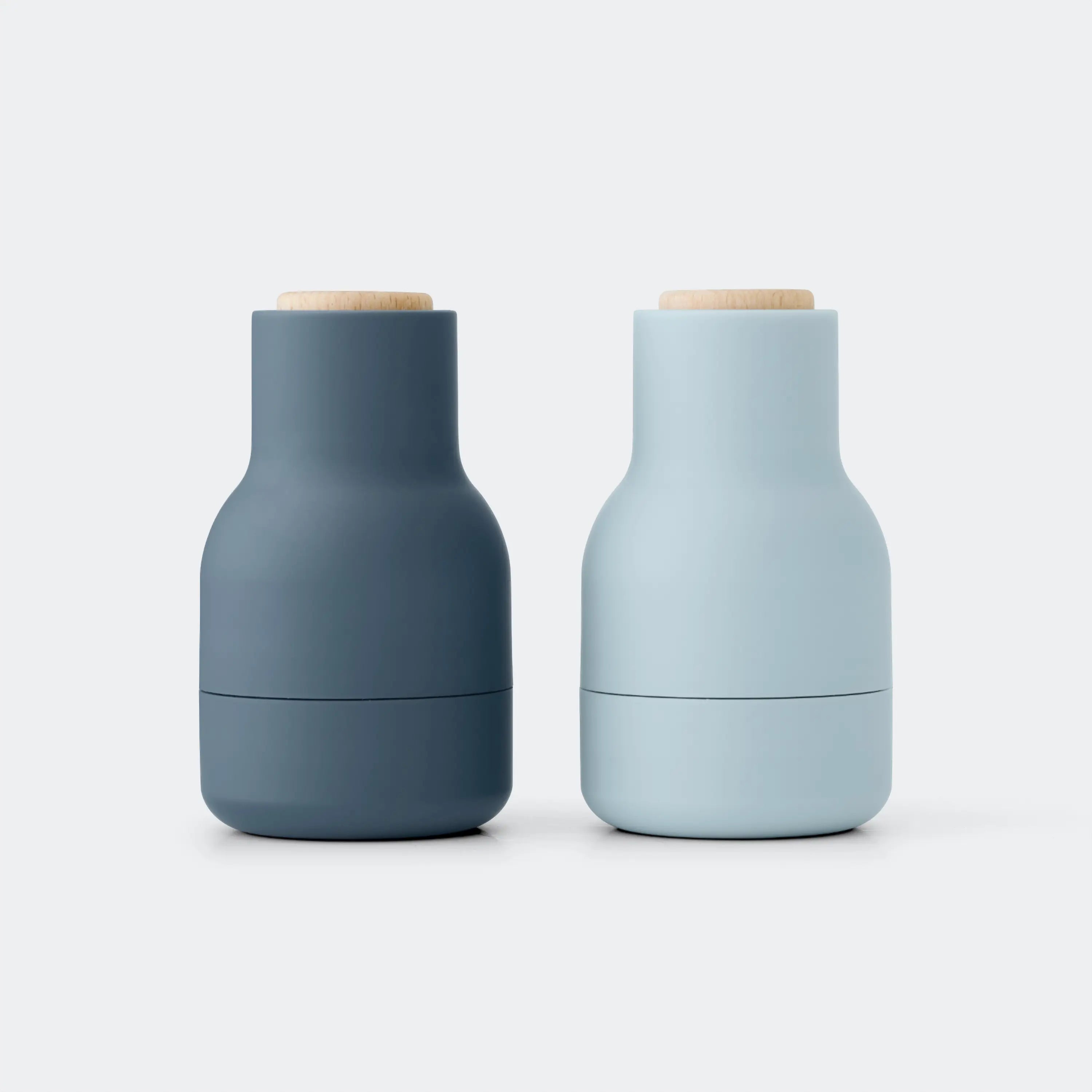 Audo Copenhagen Bottle Grinders, Small, Set of 2 Blues - KANSO#Color_Blues