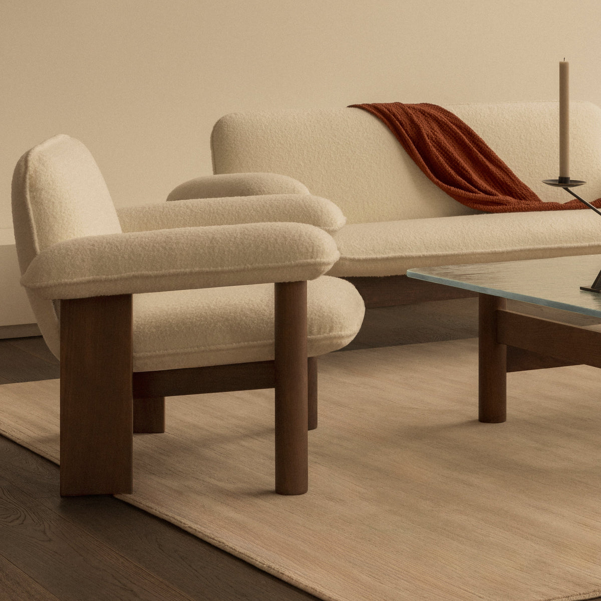 Audo Copenhagen Brasilia Lounge Chair, Low Back