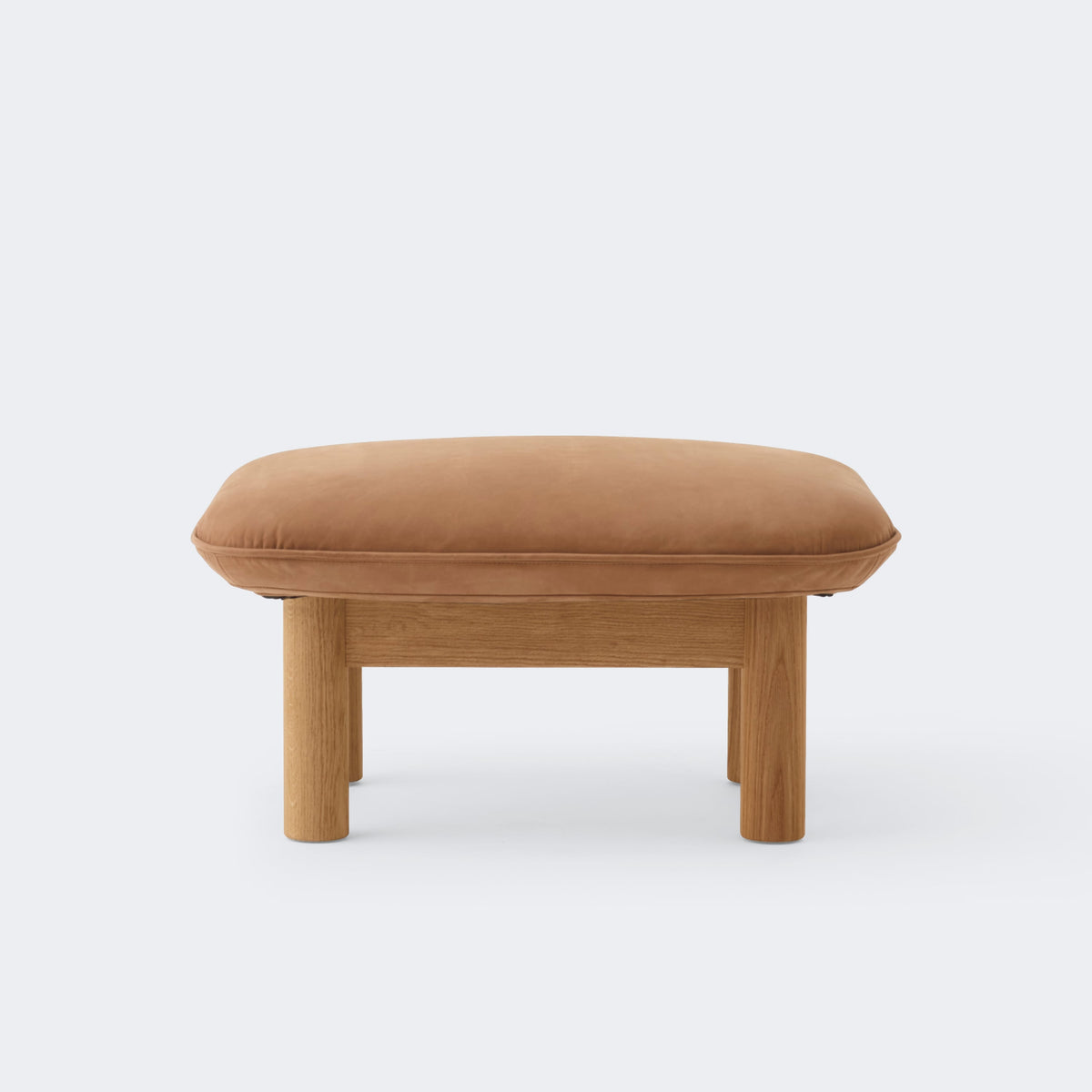 Audo Copenhagen Brasilia Ottoman Natural Oak Dunes Camel - 21004