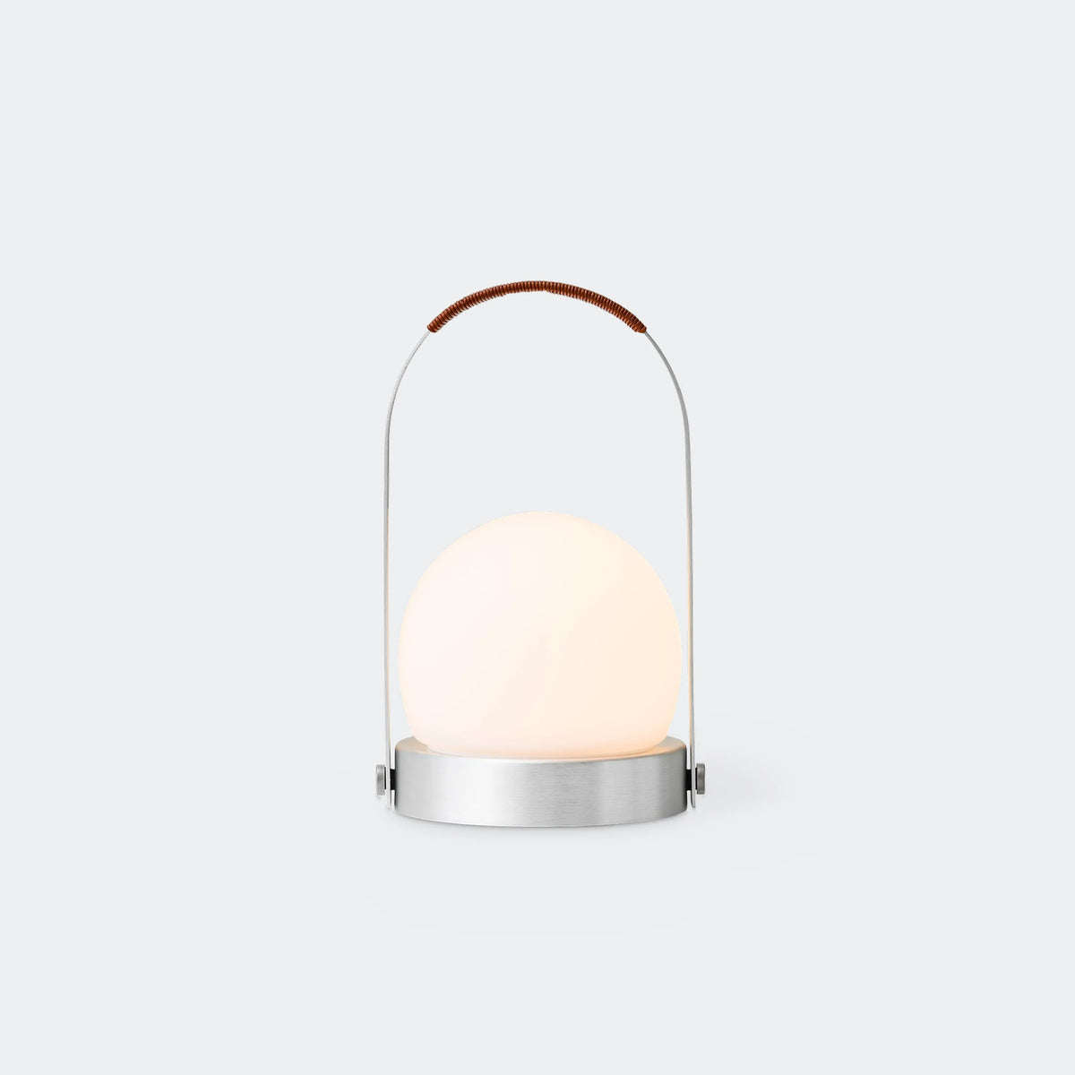 Audo Copenhagen Carrie LED Lamp Brushed Aluminium Leather - KANSO#Color_Brushed Aluminium Leather