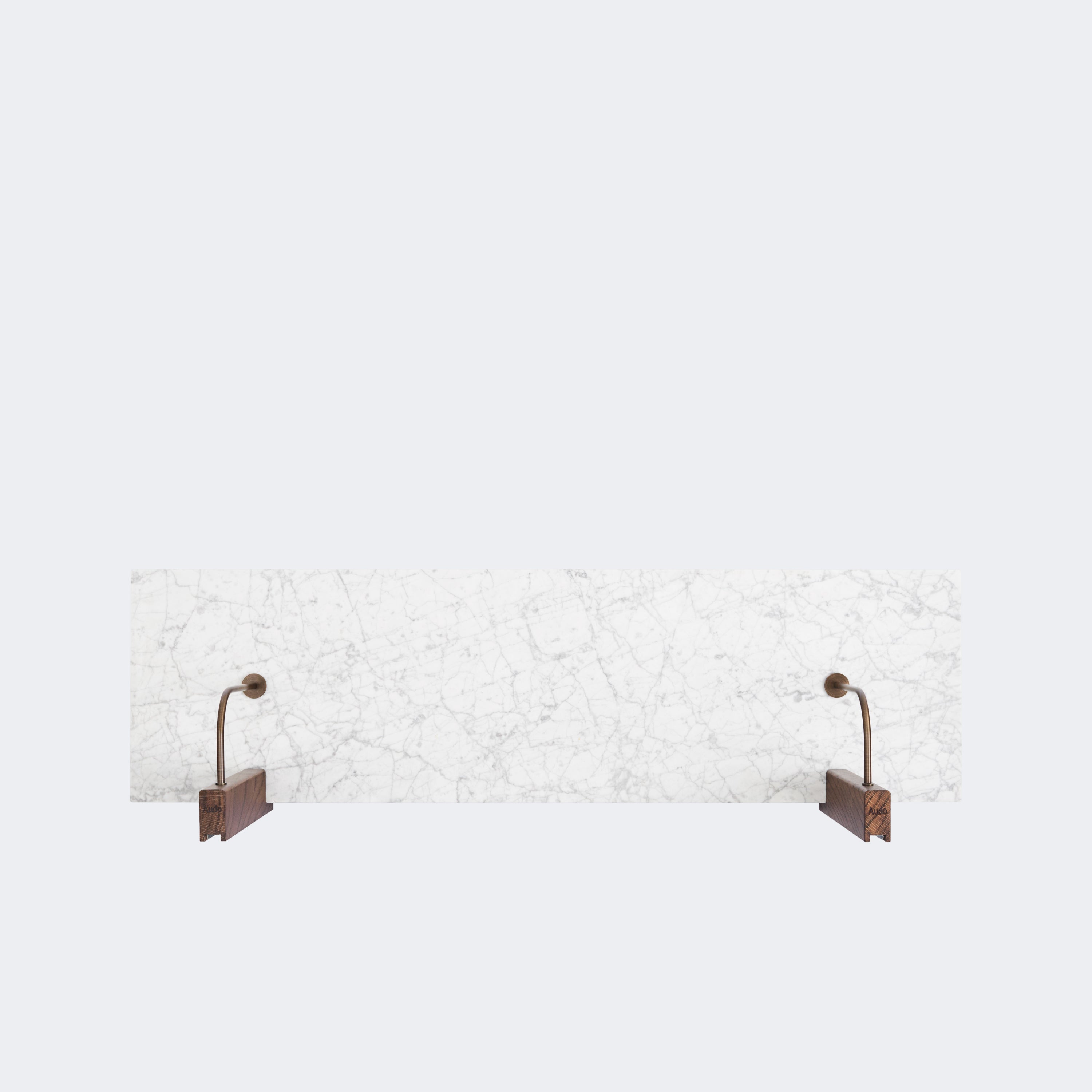 Audo Copenhagen Corbel Shelf, Long Carrara Marble - KANSO