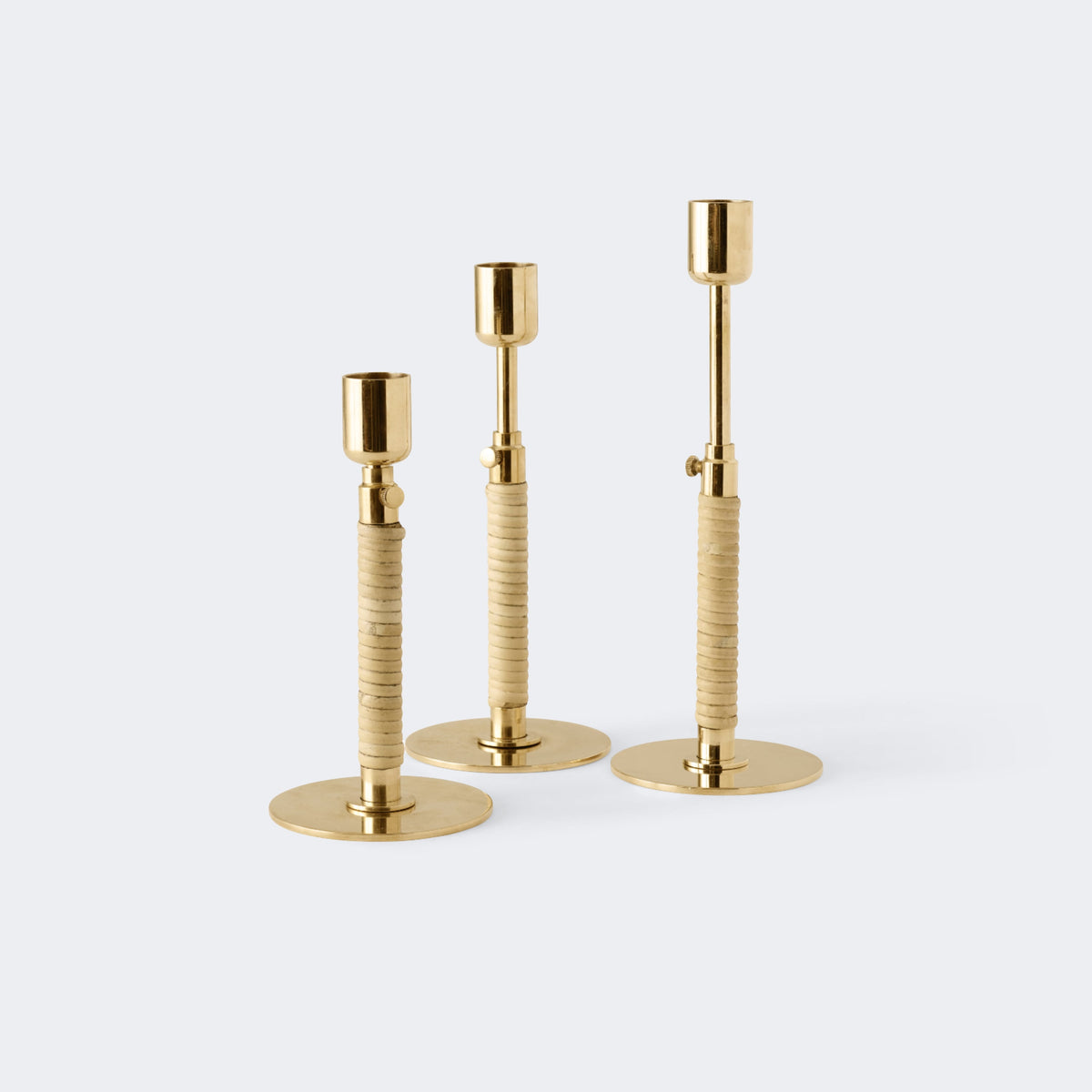 Audo Copenhagen Duca Candle Holder Polished Brass#Finish_Polished Brass