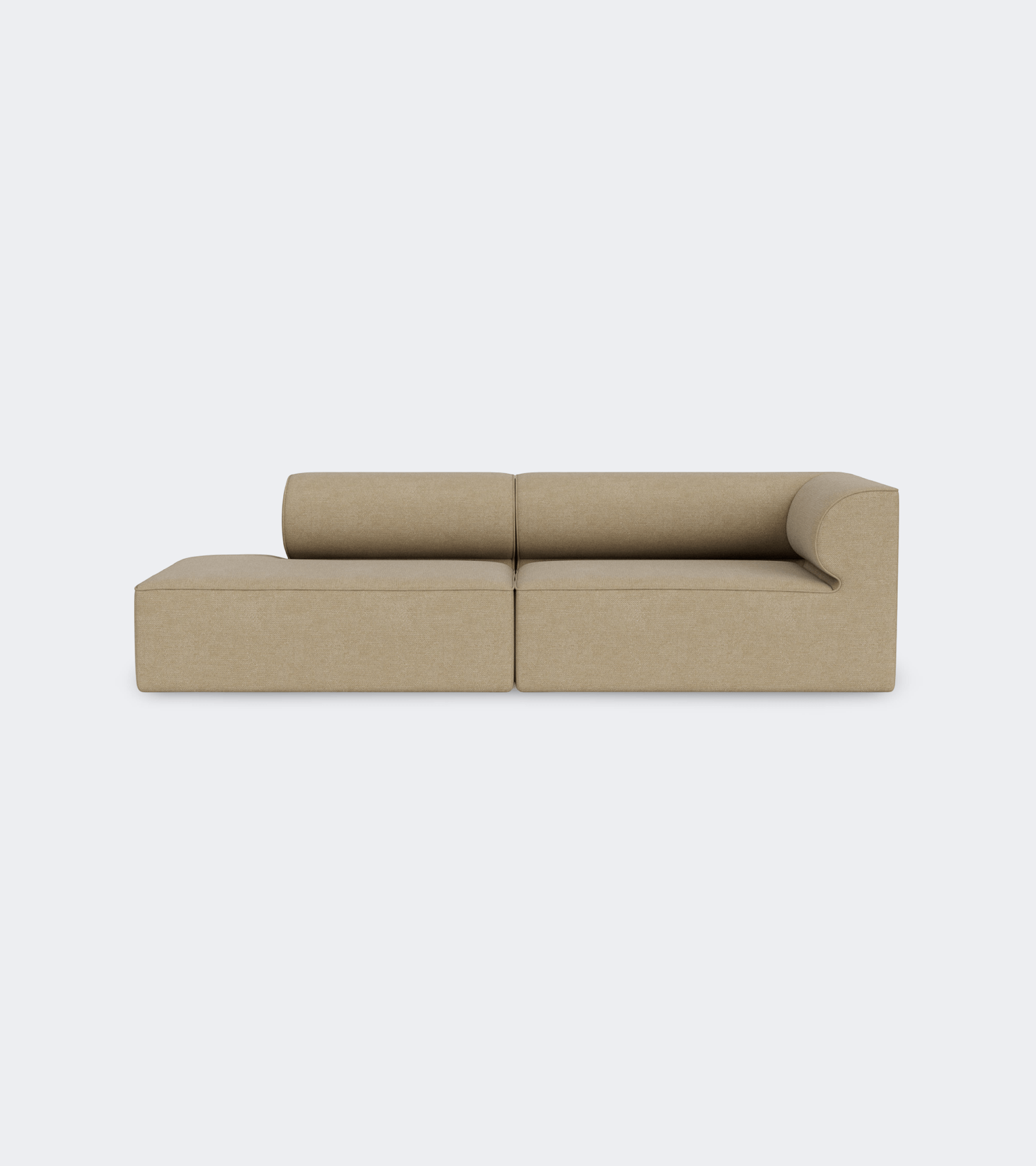 Audo Copenhagen Eave Modular Sofa, 2-Seater, Configuration 3-4 Boucle 02 - KANSO
