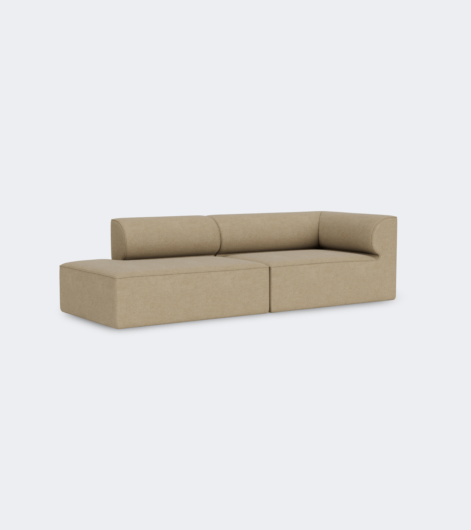 Audo Copenhagen Eave Modular Sofa, 2-Seater, Configuration 3-4 Boucle 02 - KANSO