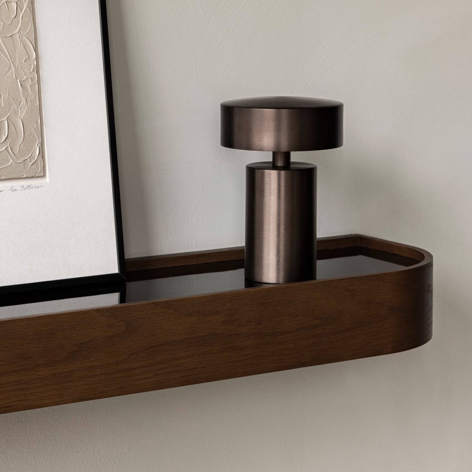 Audo Copenhagen Epoch Shelf Dark Stained Oak 19.7 in x 4.30 in - KANSO