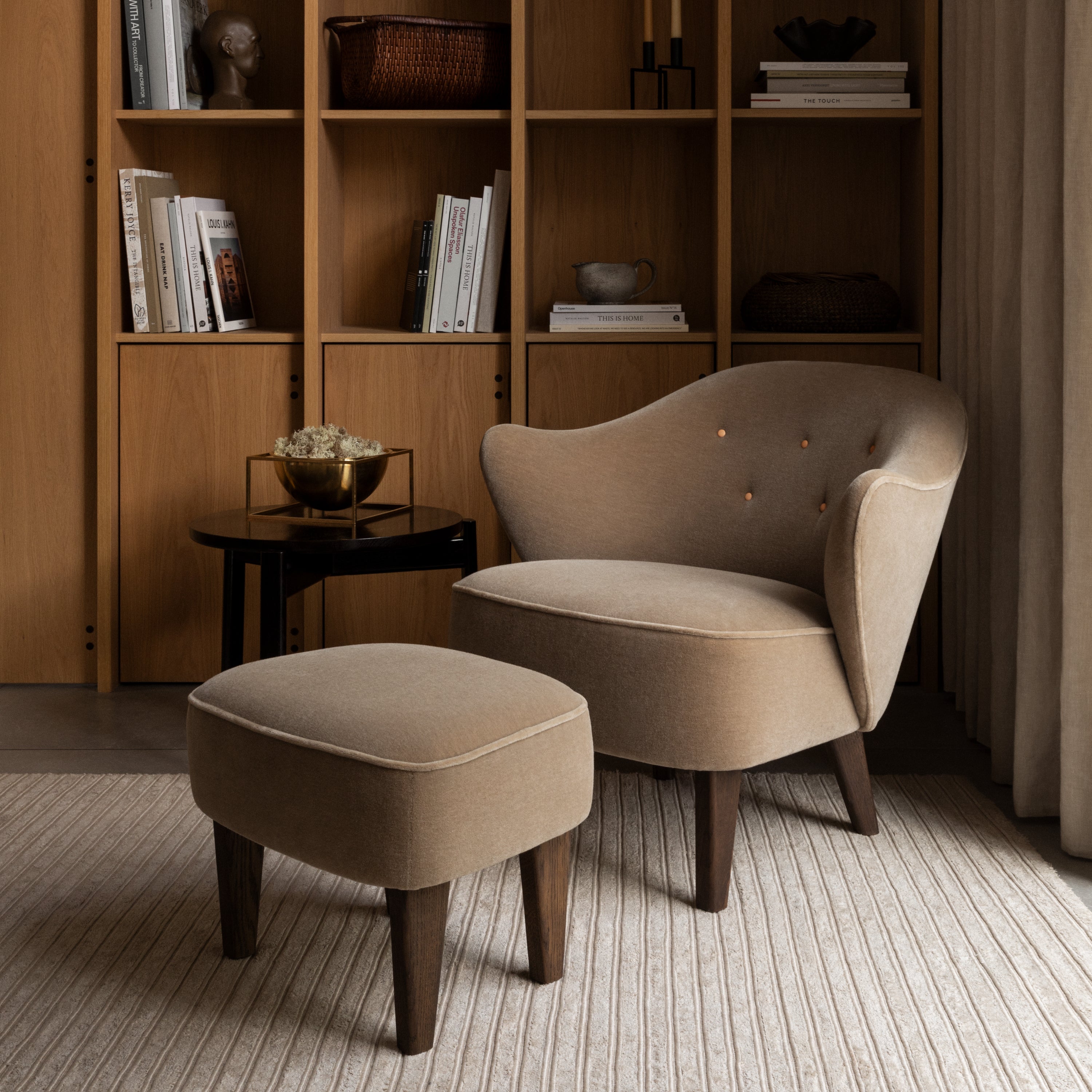 Audo Copenhagen Ingeborg Lounge Chair Smoked Oak Sahco Zero 1 - KANSO