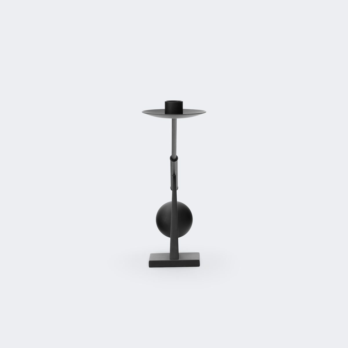 Audo Copenhagen Interconnect Candle Holder, Small Black#Material_Black