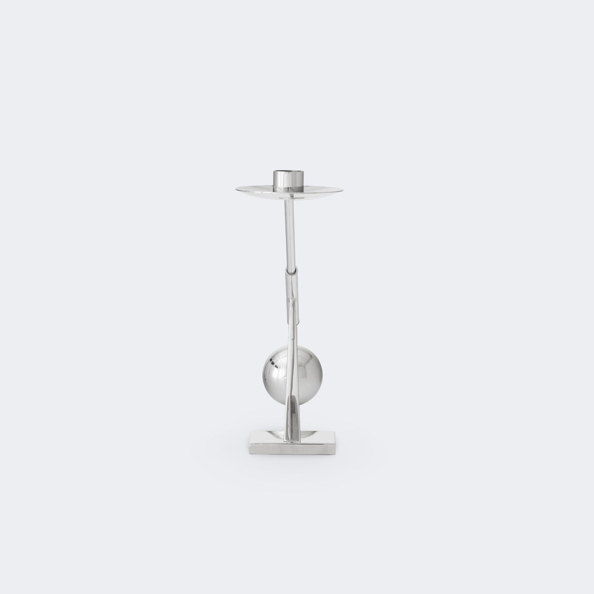 Audo Copenhagen Interconnect Candle Holder, Small Stainless Steel#Material_Stainless Steel