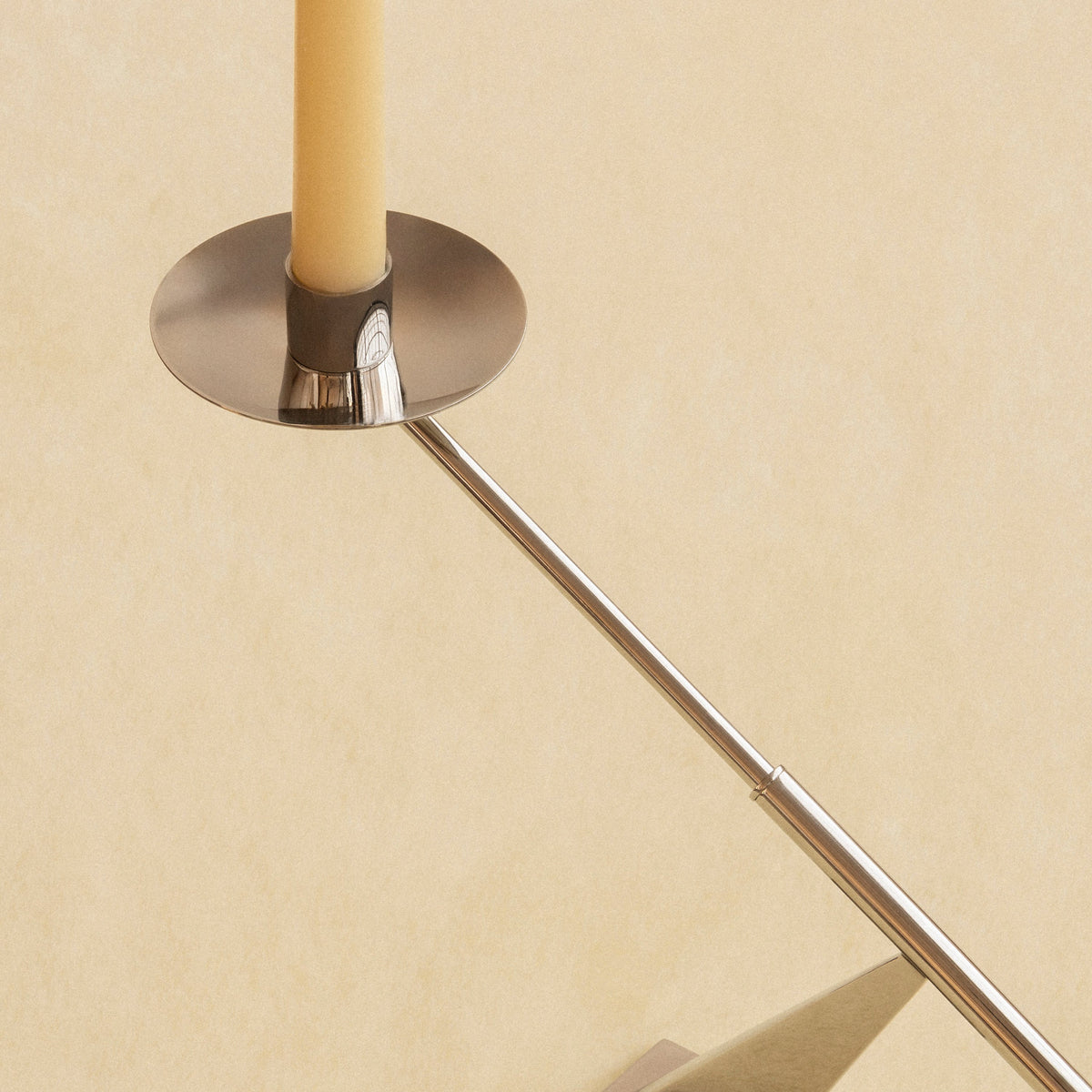Audo Copenhagen Interconnect Candle Holder, Small Stainless Steel#Material_Stainless Steel
