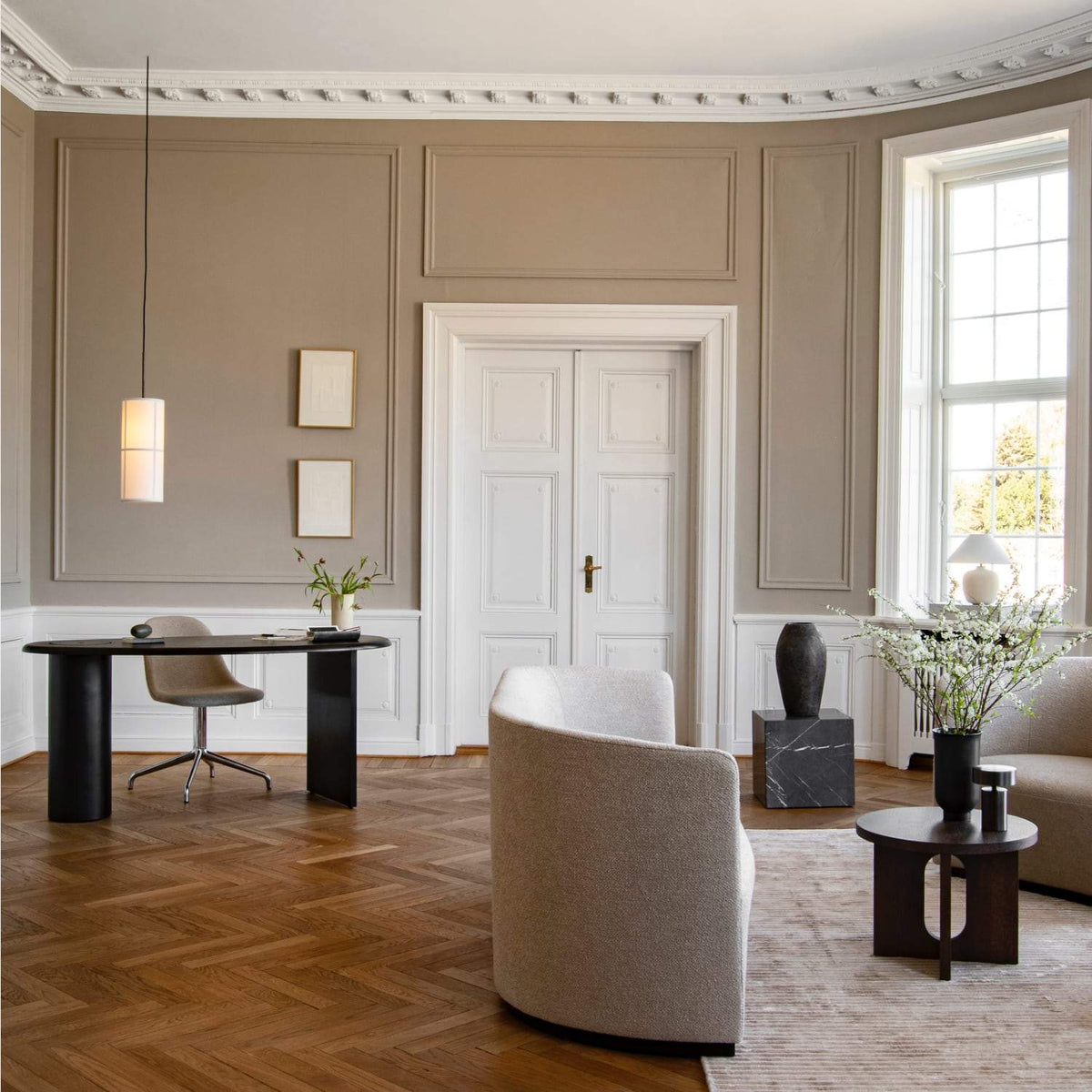 Audo Copenhagen Marble Plinth, Cubic Black Marble - KANSO#Color_Black Marble