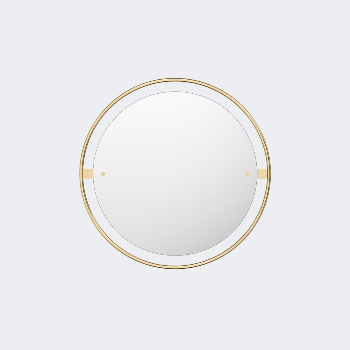 Audo Copenhagen Nimbus Mirror Polished Brass 24in#Finish_Polished Brass