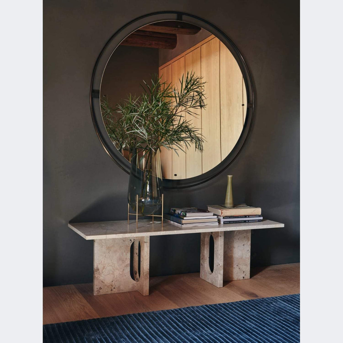 Audo Copenhagen Nimbus Mirror Polished Brass 43in#Finish_Bronzed Brass