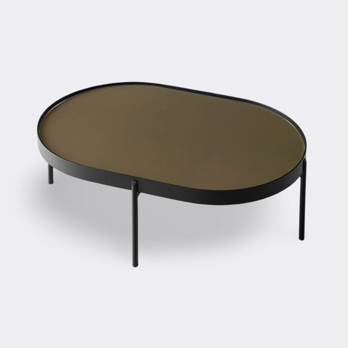 Audo Copenhagen NoNo Table Large, Brown Glass#Size/Finish_Large, Brown Glass