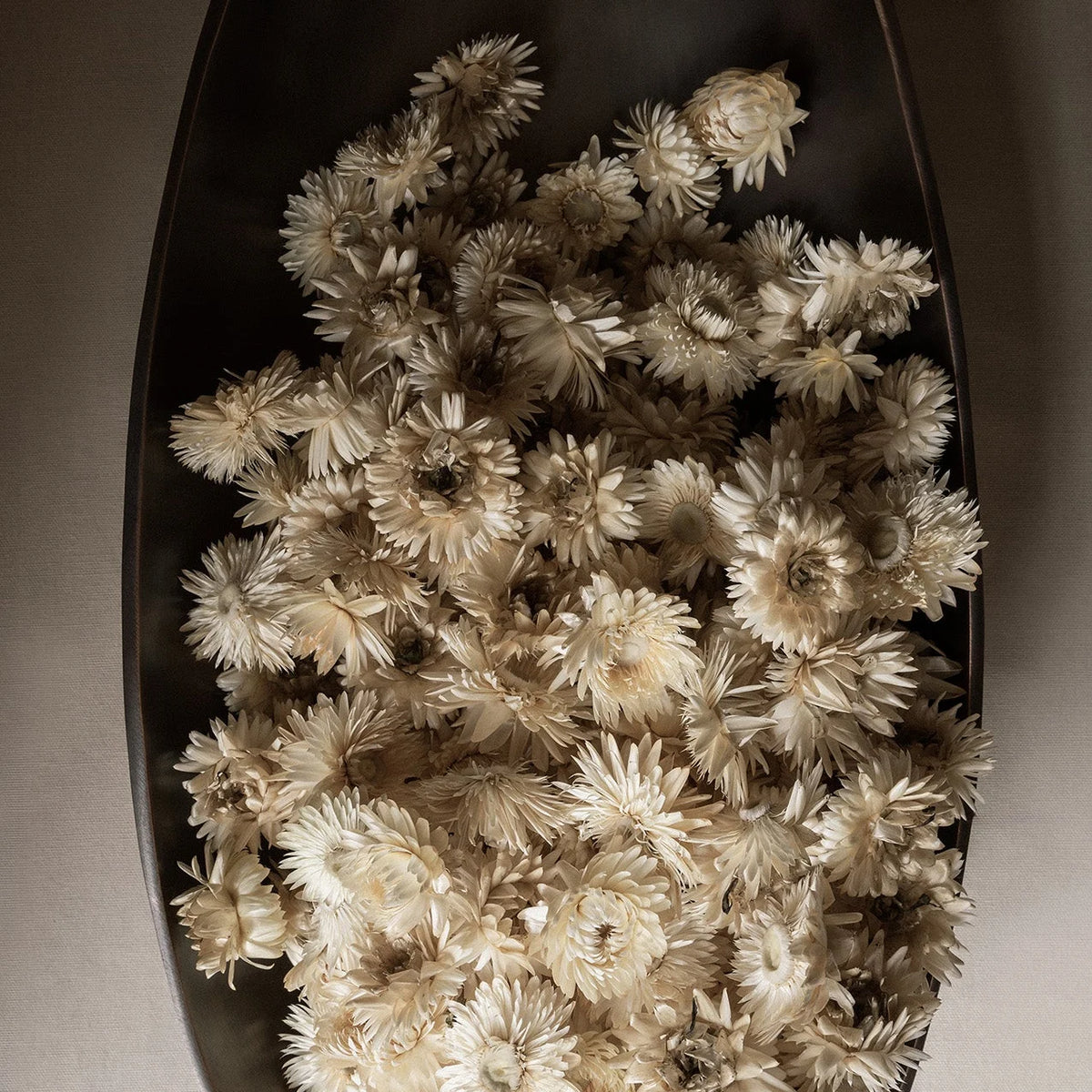 Audo Copenhagen Pavot Centerpiece from above with dried flowers - KANSO