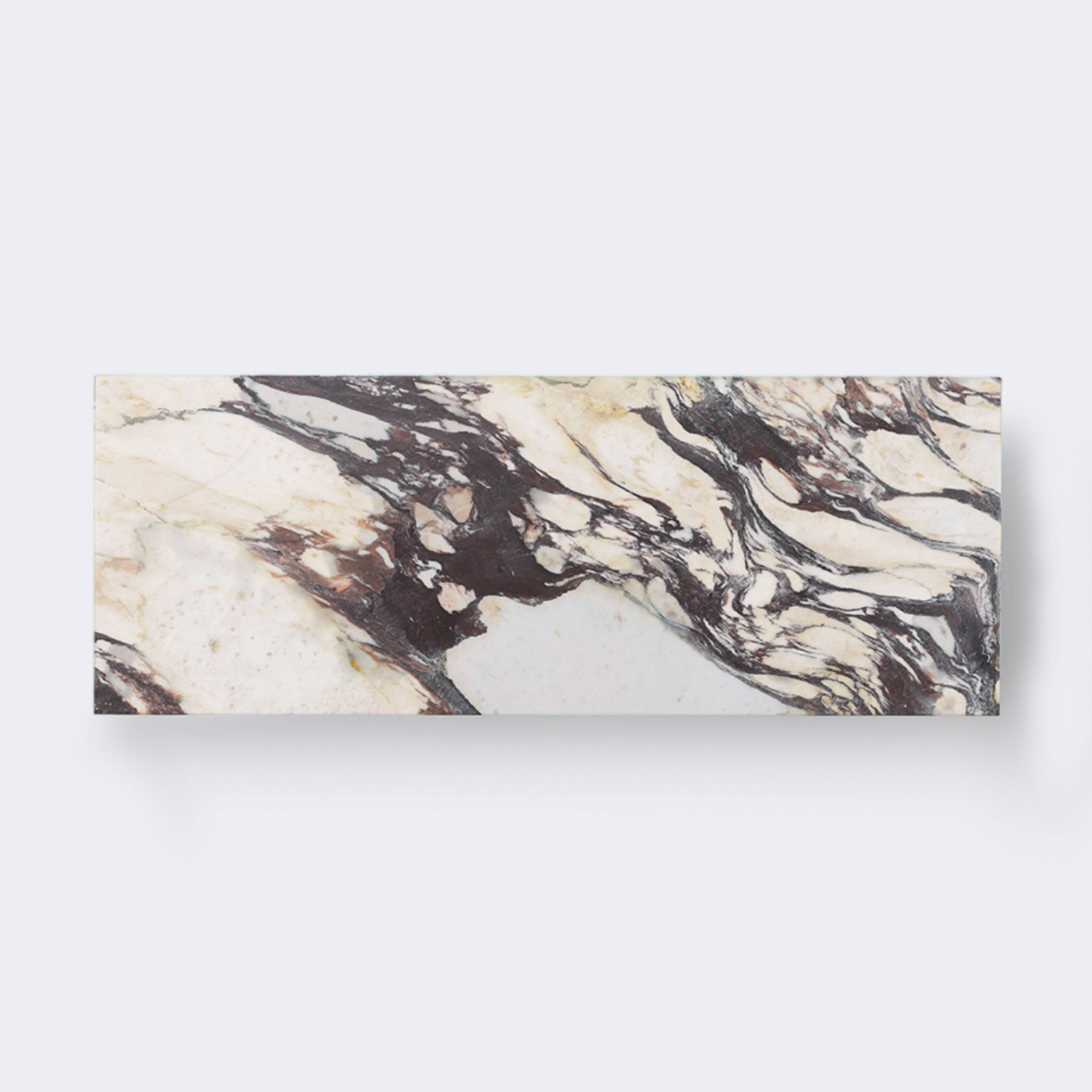 Audo Copenhagen Plinth Bridge Calacatta Viola - KANSO#Finish_Calacatta Viola