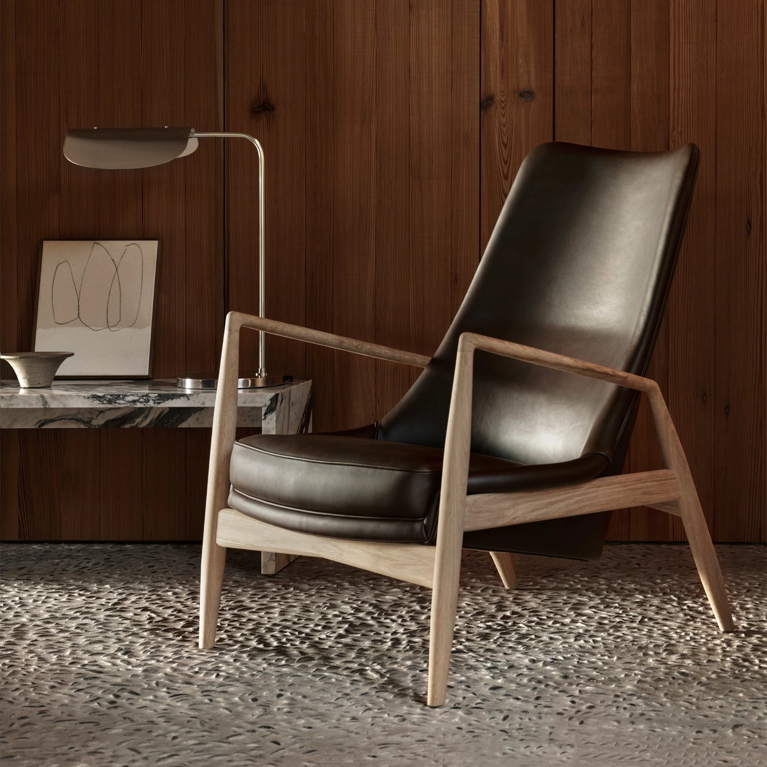 Audo Copenhagen Plinth Bridge Calacatta Viola - KANSO#Finish_Calacatta Viola