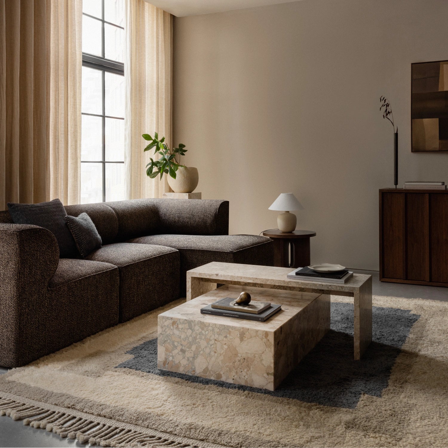 Audo Copenhagen Plinth Bridge Kunis Breccia - KANSO#Finish_Kunis Breccia