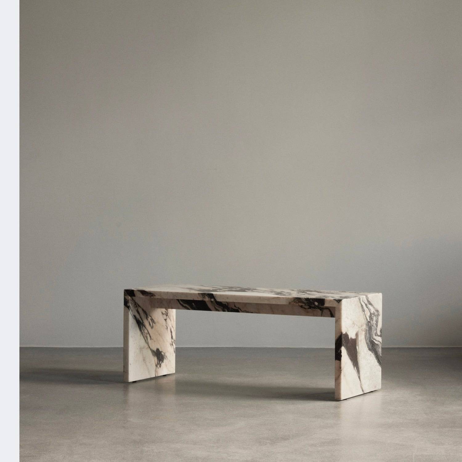 Audo Copenhagen Plinth Bridge Calacatta Viola - KANSO#Finish_Calacatta Viola