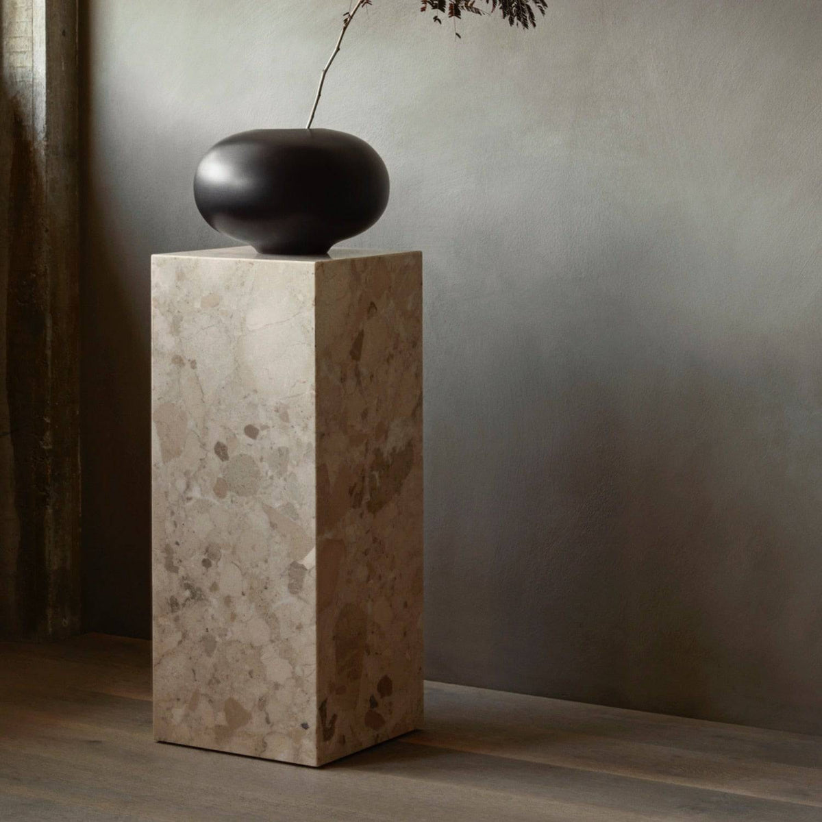 Audo Copenhagen Plinth Pedestal Kunis Breccia - KANSO#Finish_Kunis Breccia