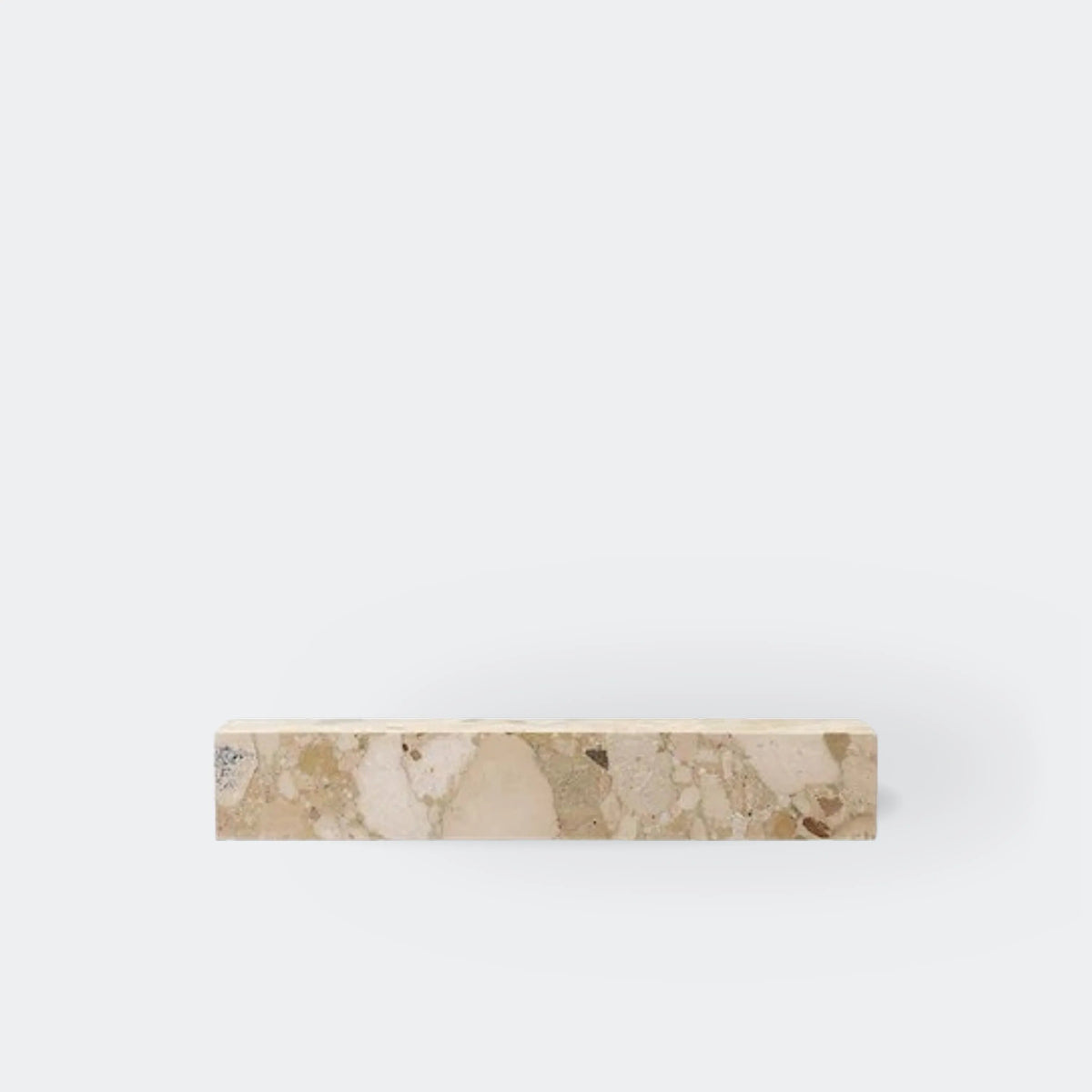 Audo Copenhagen Plinth Shelf Kunis Breccia Stone#Color_Kunis Breccia Stone