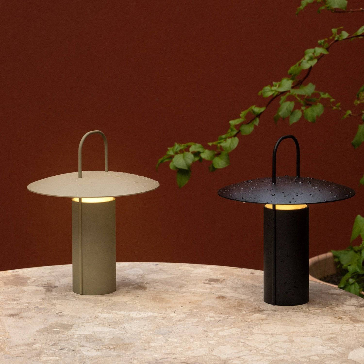 Audo Copenhagen Ray Table Lamp Matte Dusty Green