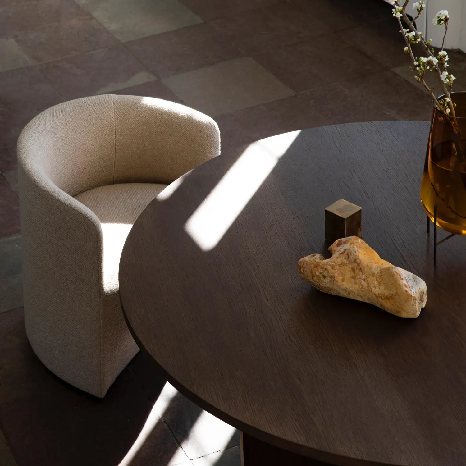 Audo Copenhagen Tearoom Chairs Lounge Chair Made To Order (10-12 Weeks) MENU Boucle #02 (Beige) - KANSO