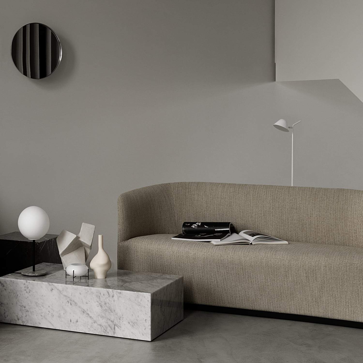 Audo Copenhagen Tearoom Sofa Menu Boucle #02 - KANSO#Upholstery_Savanna 202