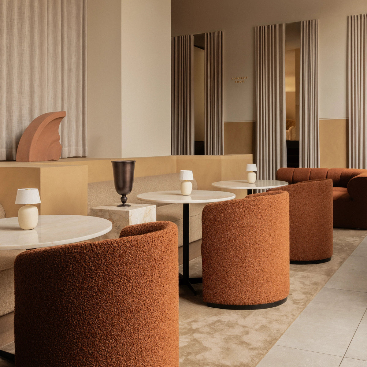 Audo Copenhagen Torso Table Lamp, Portable Sand