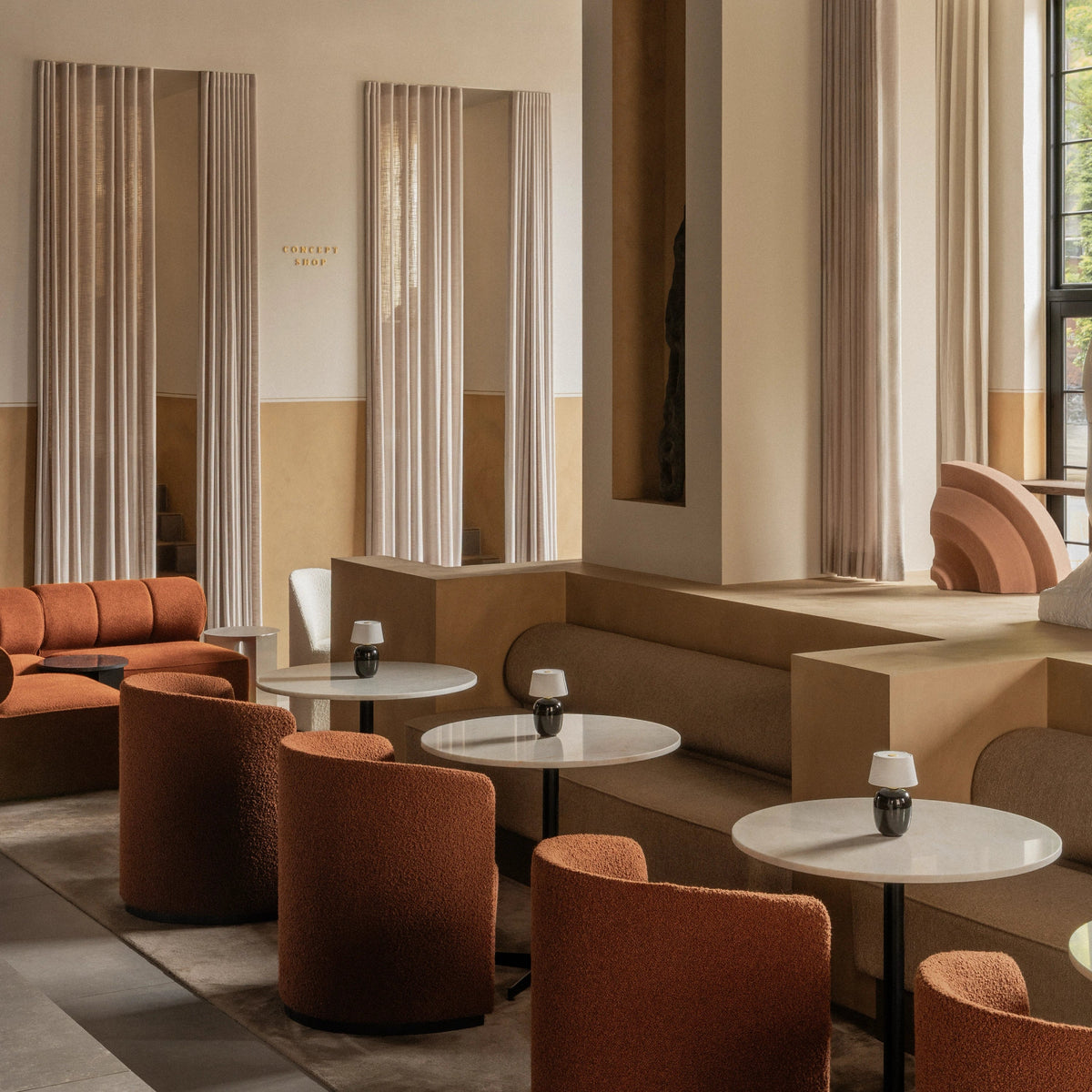 Audo Copenhagen Torso Table Lamp, Portable Sand