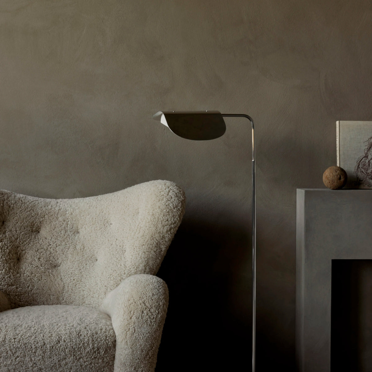 Audo Copenhagen Wing Floor Lamp Polished#Finish_Polished