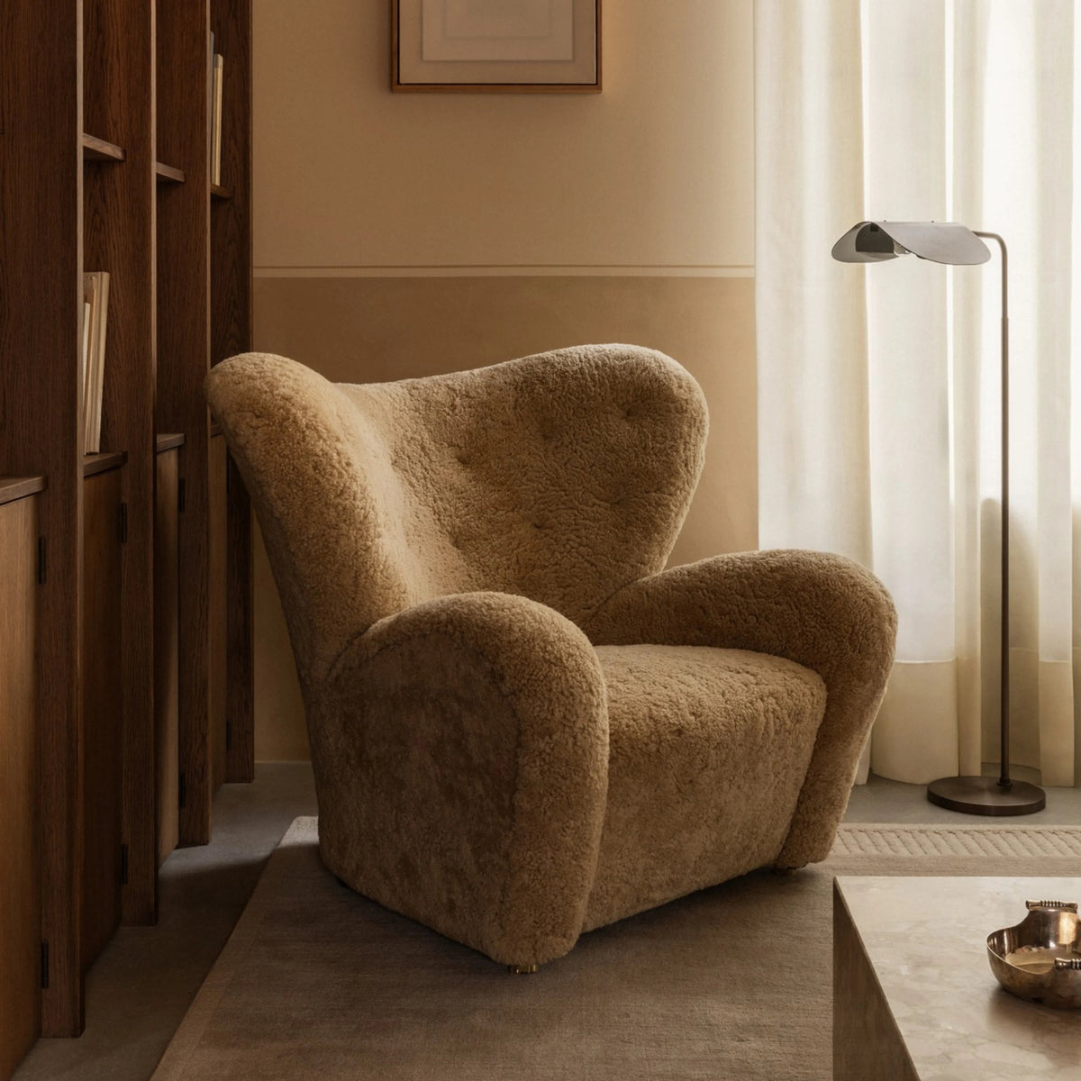 Audo Copenhagen Wing Floor Lamp Polished#Finish_Polished