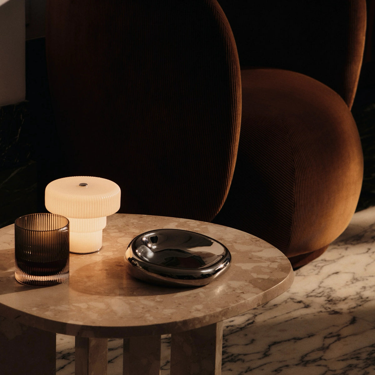 Ferm Living Bellure Bowl Silver#Color_Silver