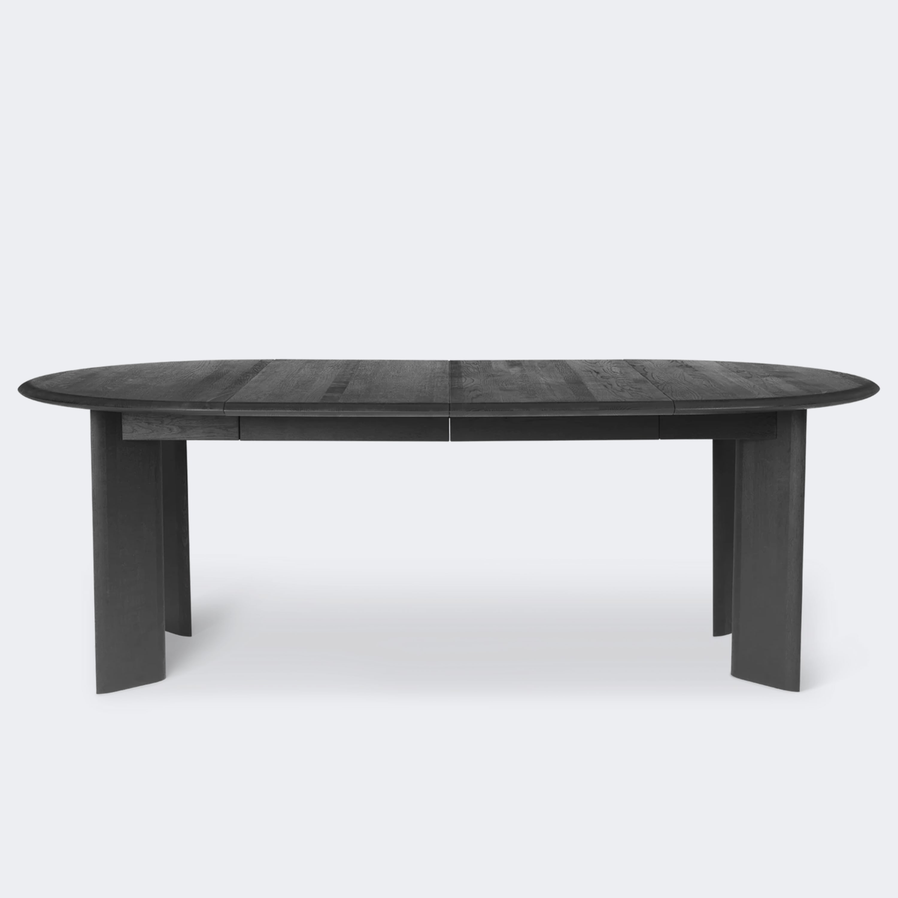 Ferm Living Bevel Table, Extendable Extendable x 2 Black Oiled Oak - KANSO