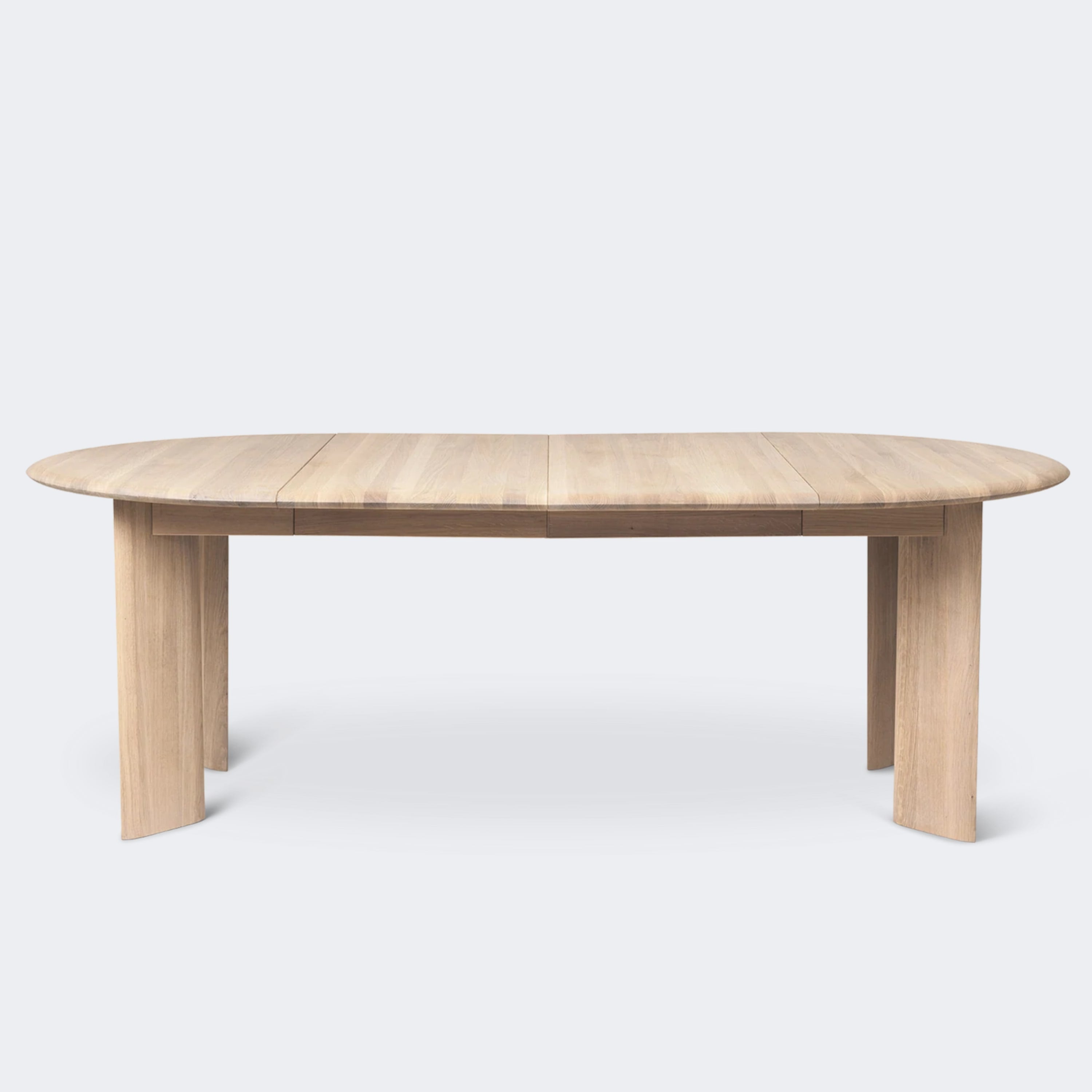 Ferm Living Bevel Table, Extendable Extendable x 2 White Oiled Oak - KANSO